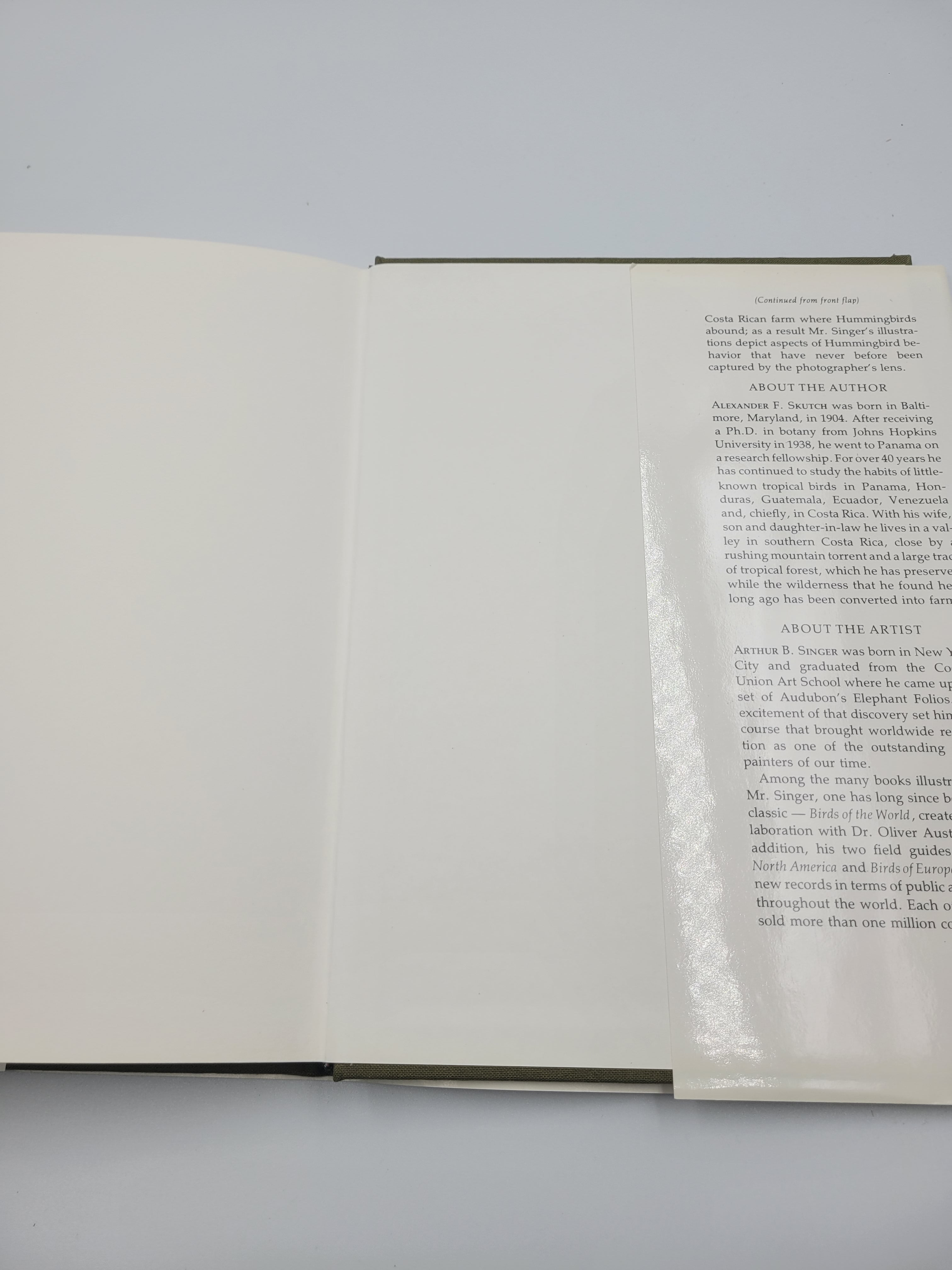 The Life of the Hummingbird – 1973 Hardcover Illustrated by Arthur B. Singer