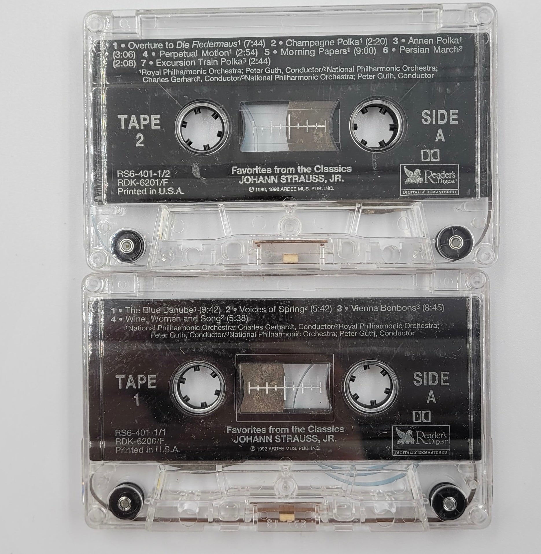 Favorites from the Classics – Johann Strauss Jr. 2-Cassette Set (Tested, Works)