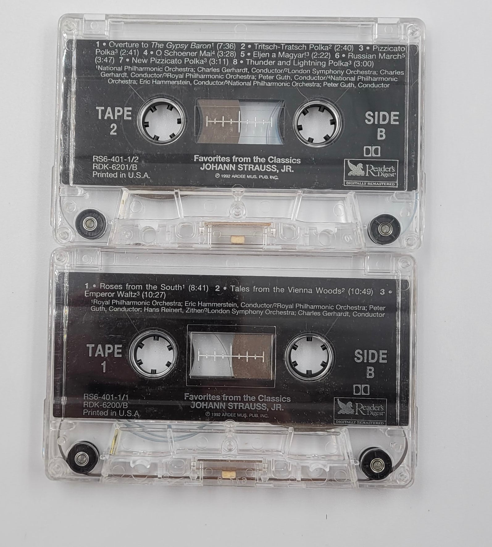 Favorites from the Classics – Johann Strauss Jr. 2-Cassette Set (Tested, Works)