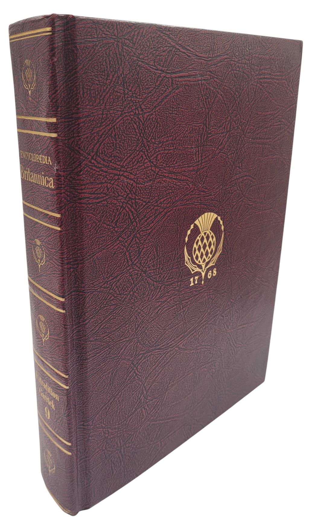 Encyclopaedia (Encyclopedia) Britannica Volume 9 (1967) – "Extradition" to "Garrick, David" | Maroon Leatherette with Gold Embossing