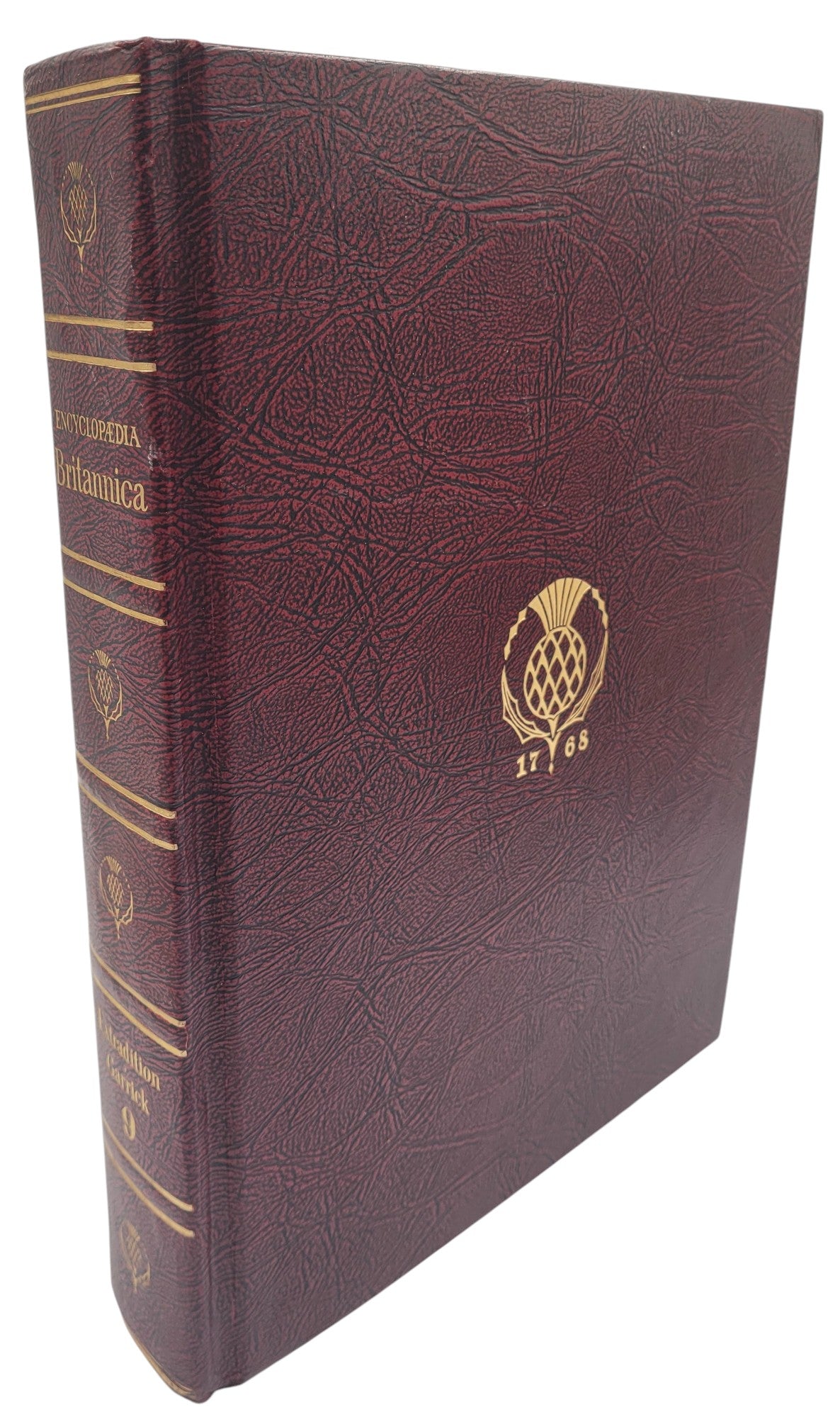 Encyclopaedia (Encyclopedia) Britannica Volume 9 (1967) – "Extradition" to "Garrick, David" | Maroon Leatherette with Gold Embossing