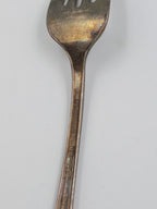 Vintage 1847 Rogers Bros Silverplate Fork – Ornate Handle – Bent Prong – Tarnished Patina