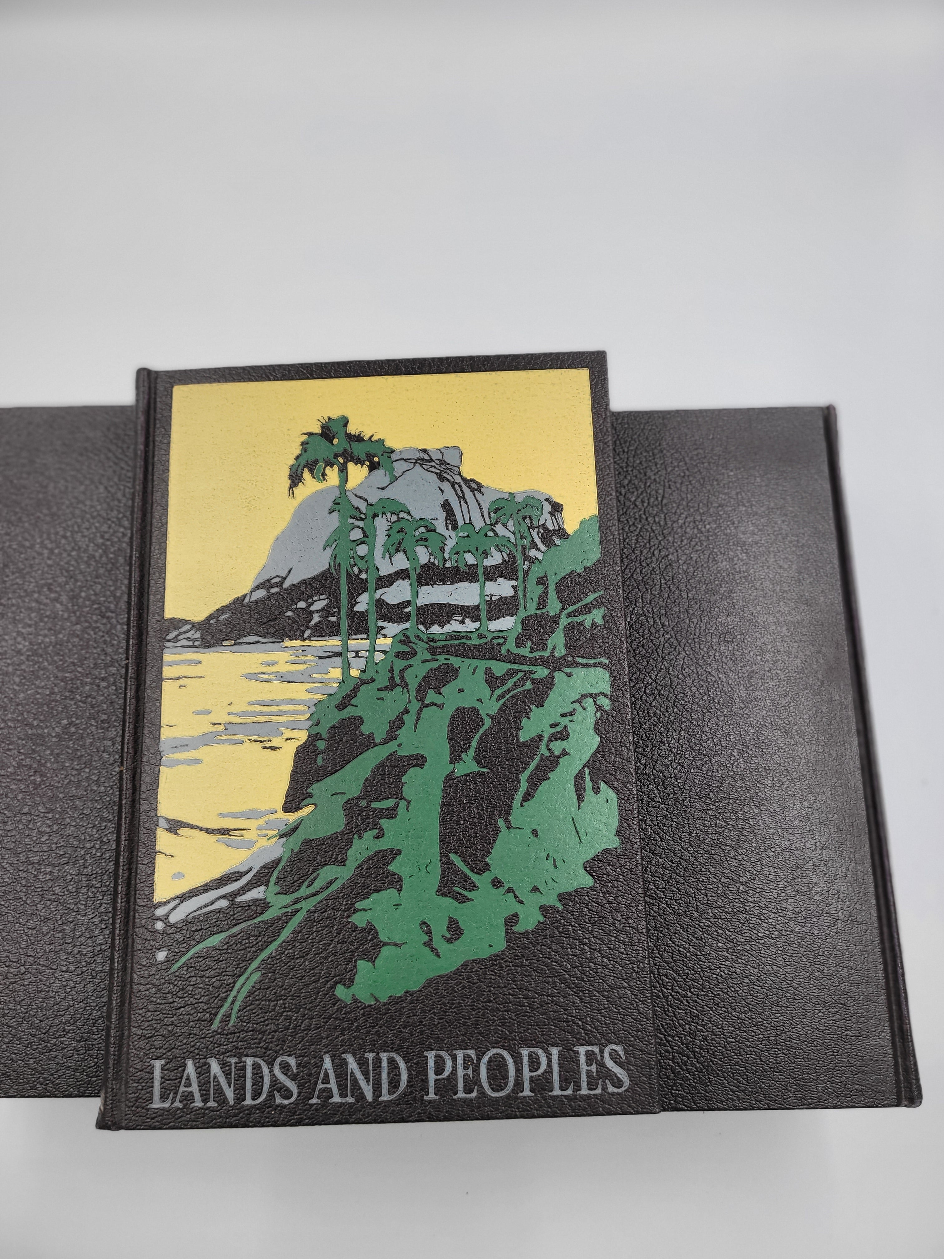 Lands and Peoples: The World in Color – 7 Volume Set – Grolier Society, Mid-Century Illustrated Geography