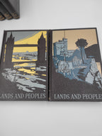 Lands and Peoples: The World in Color – 7 Volume Set – Grolier Society, Mid-Century Illustrated Geography