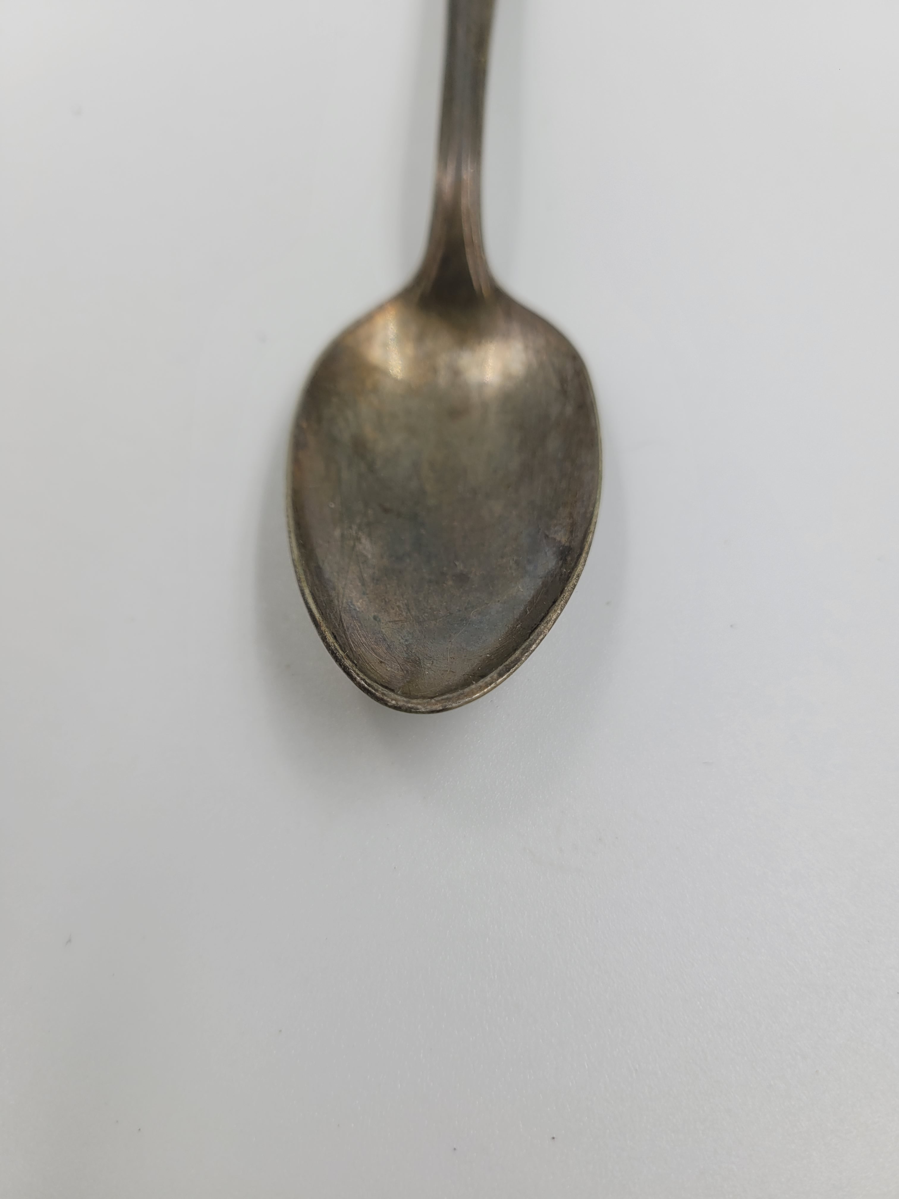 Vintage W.A. Rogers Silverplate Spoon – Fan & Diamond Pattern – Unpolished