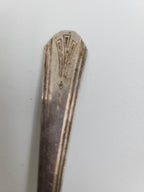 Vintage W.A. Rogers Silverplate Spoon – Fan & Diamond Pattern – Unpolished