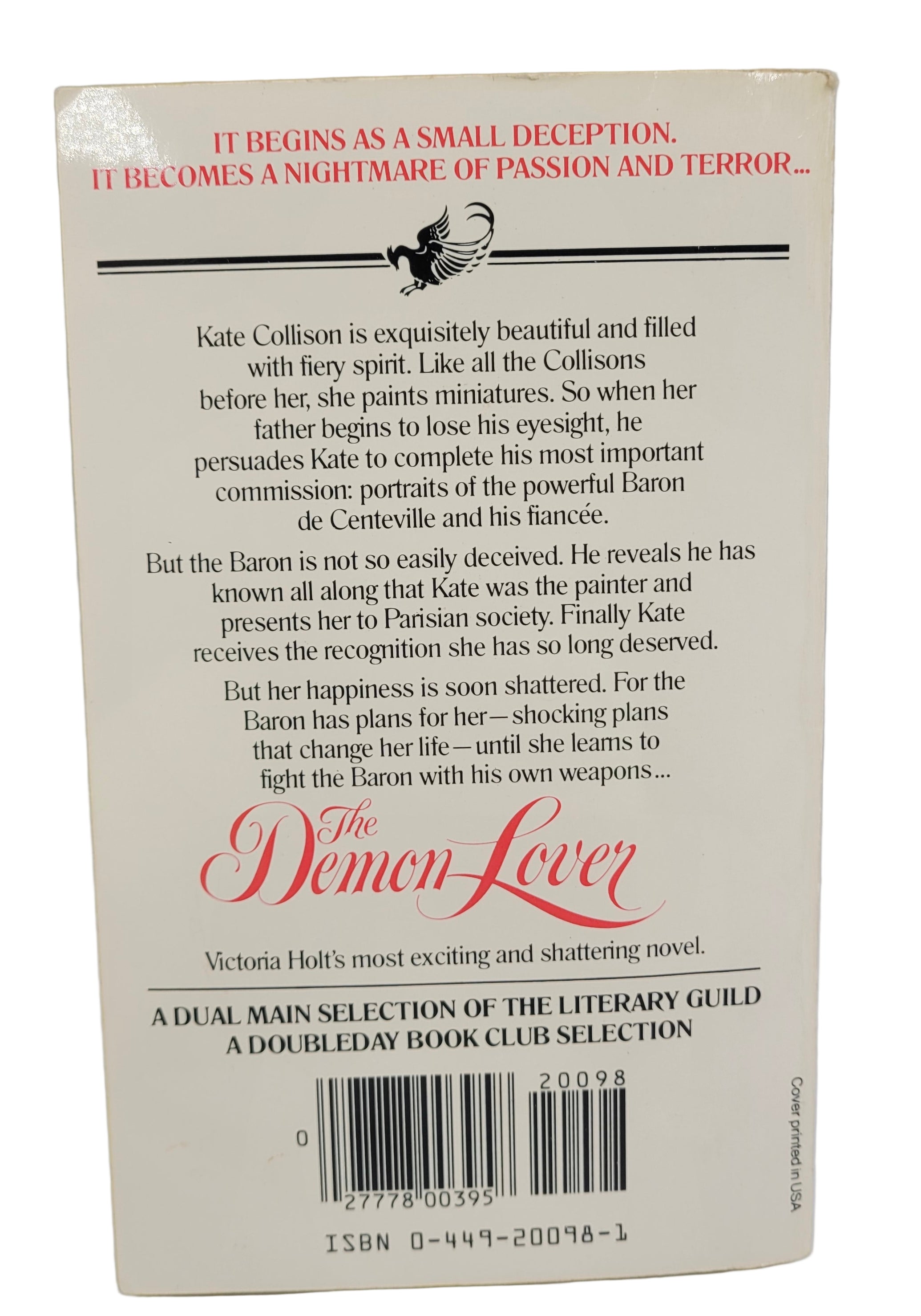 The Demon Lover by Victoria Holt – First Ballantine Edition (1984) – Gothic Romance Paperback