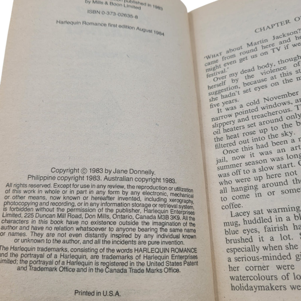 A Fierce Encounter by Jane Donnelly – Harlequin Romance 1983 Vintage Paperback