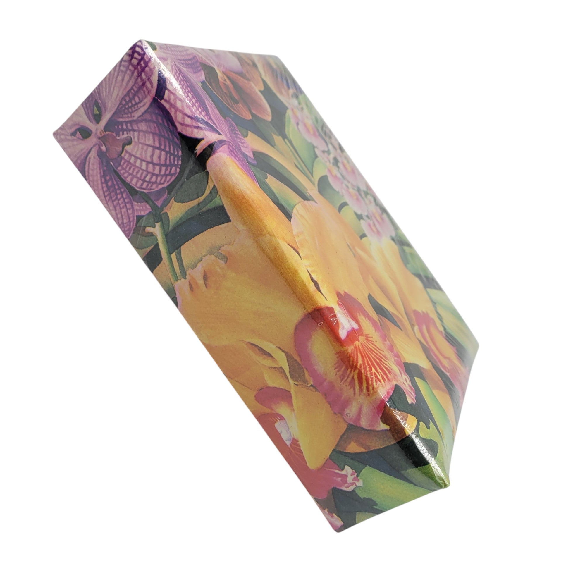Island Treasures Tropical Orchids Photo Album – Vintage Floral Memory Book for 120 Photos