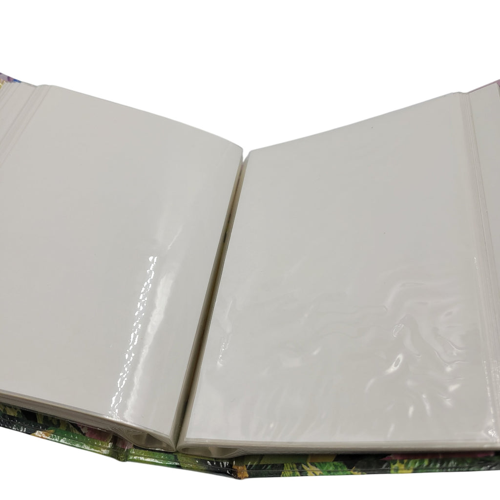 Island Treasures Tropical Orchids Photo Album – Vintage Floral Memory Book for 120 Photos