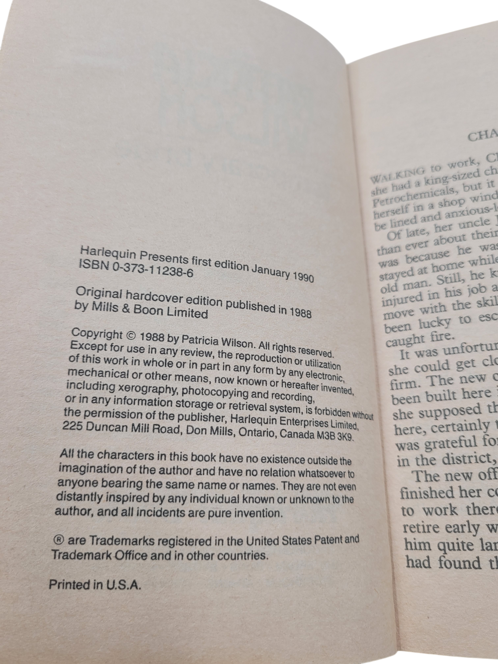 Temporary Bride by Patricia Wilson – Vintage Paperback Harlequin Presents #1238 (1989)