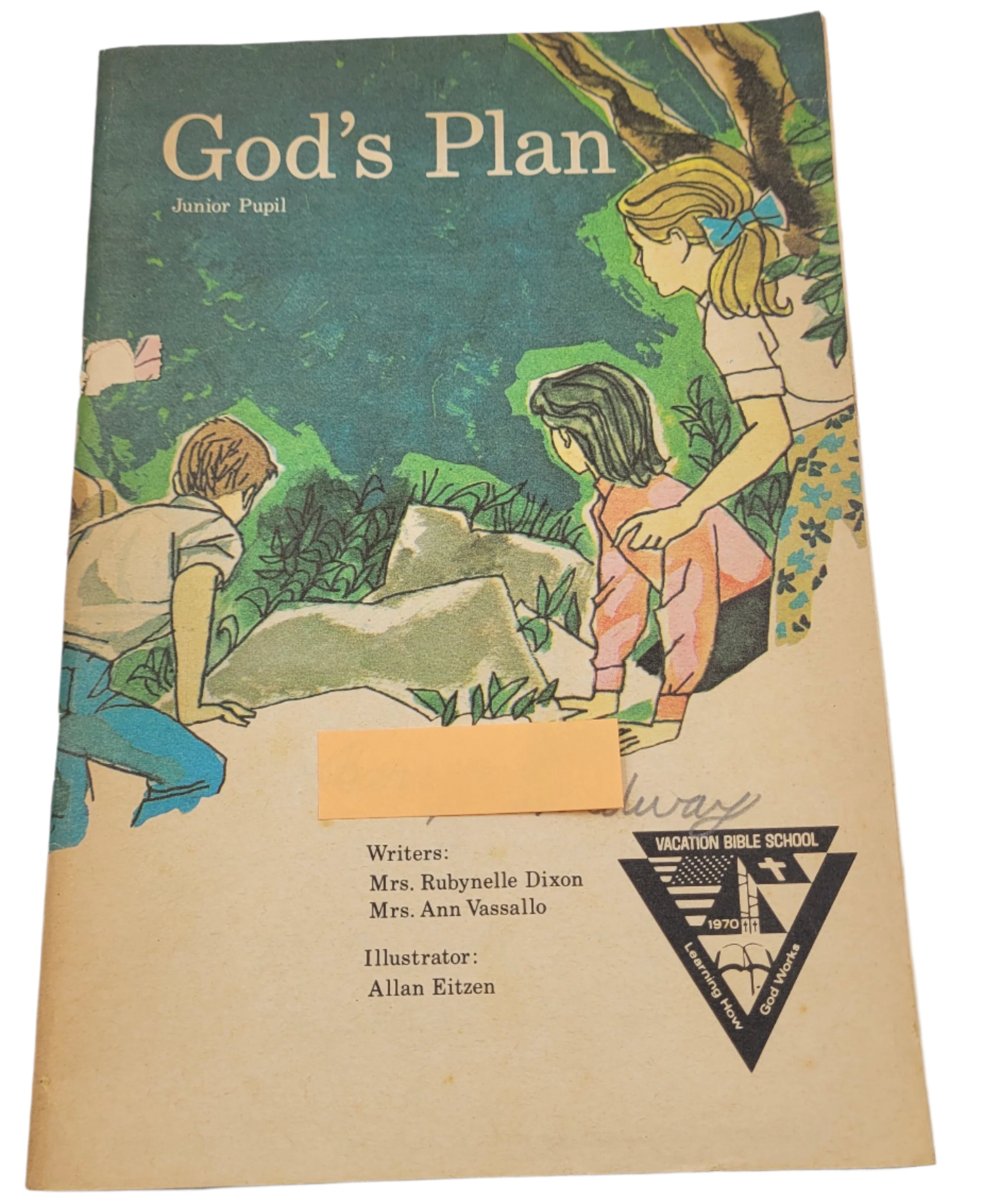 God’s Plan Junior Pupil Booklet – 1969 Vacation Bible School Vintage