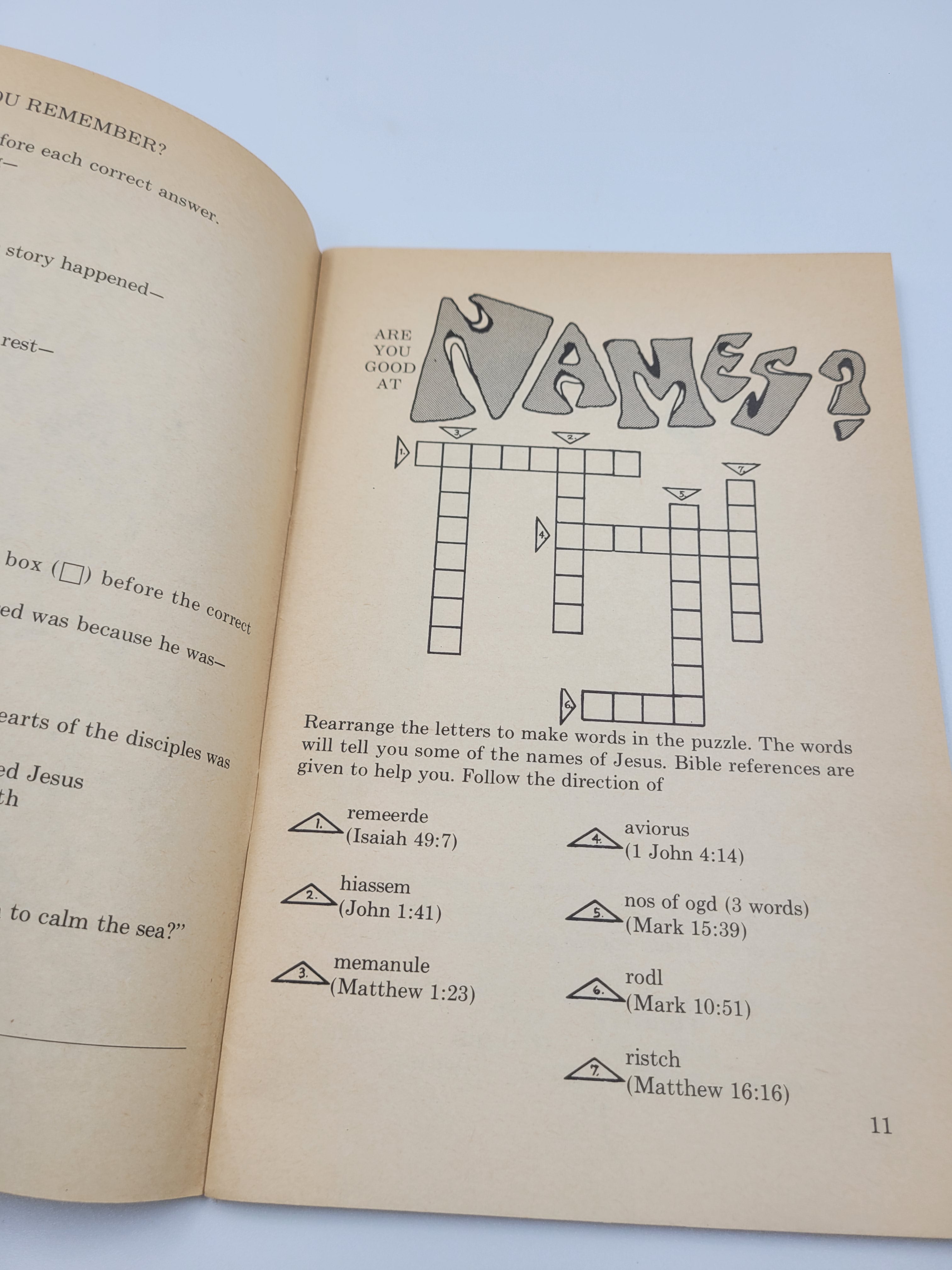 God’s Plan Junior Pupil Booklet – 1969 Vacation Bible School Vintage