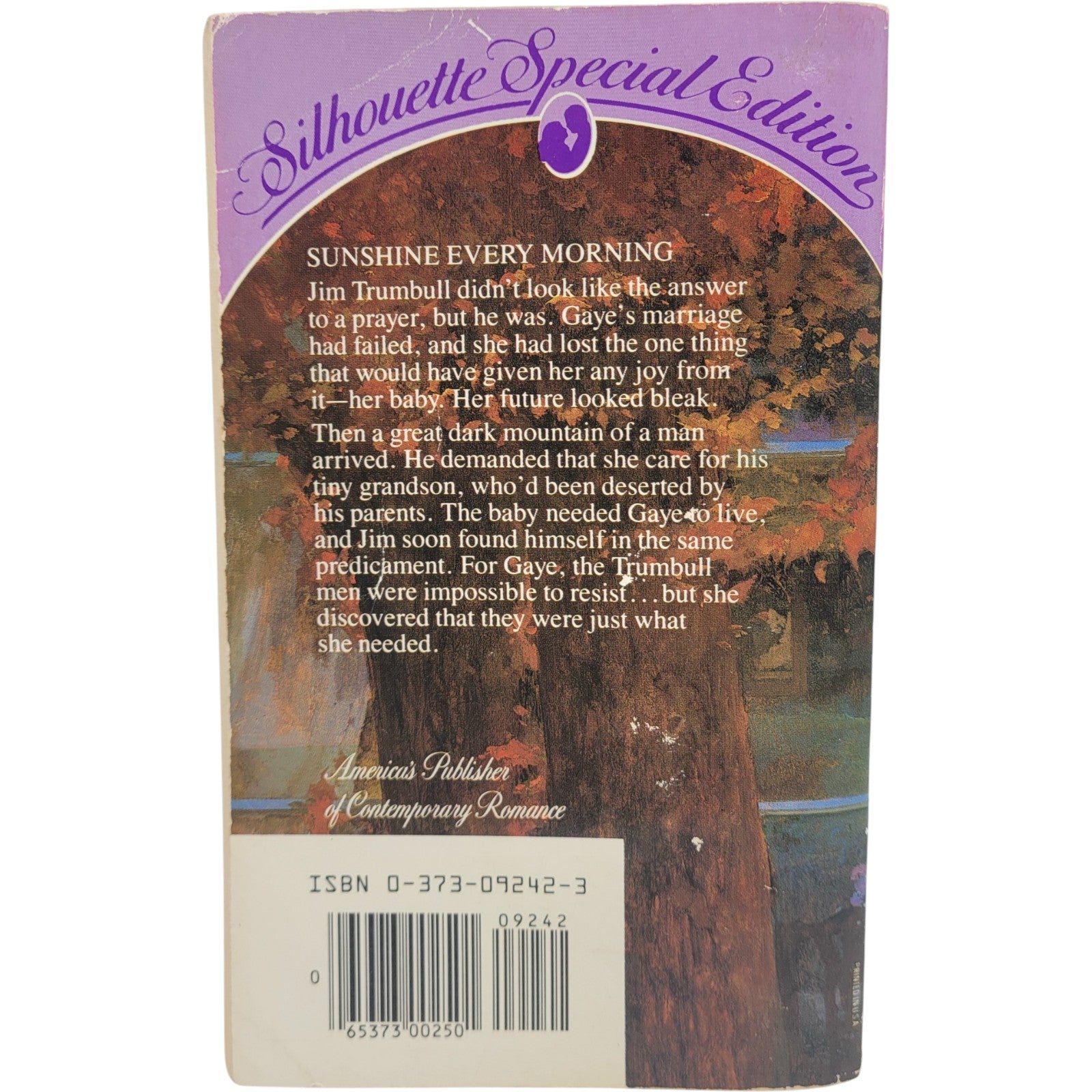 Sunshine Every Morning – Vintage Paperback by Dorothy Glenn (1985 Silhouette)