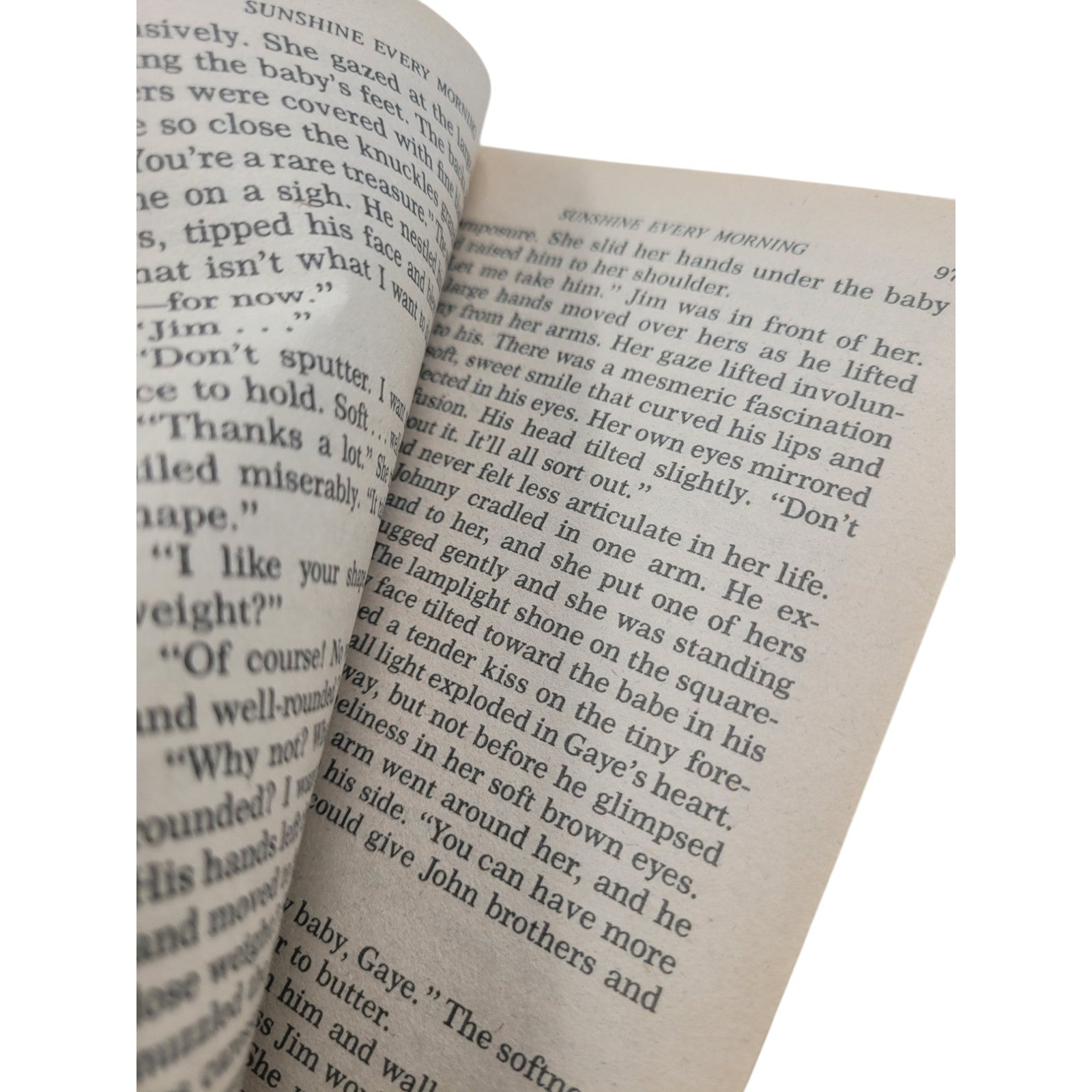 Sunshine Every Morning – Vintage Paperback by Dorothy Glenn (1985 Silhouette)