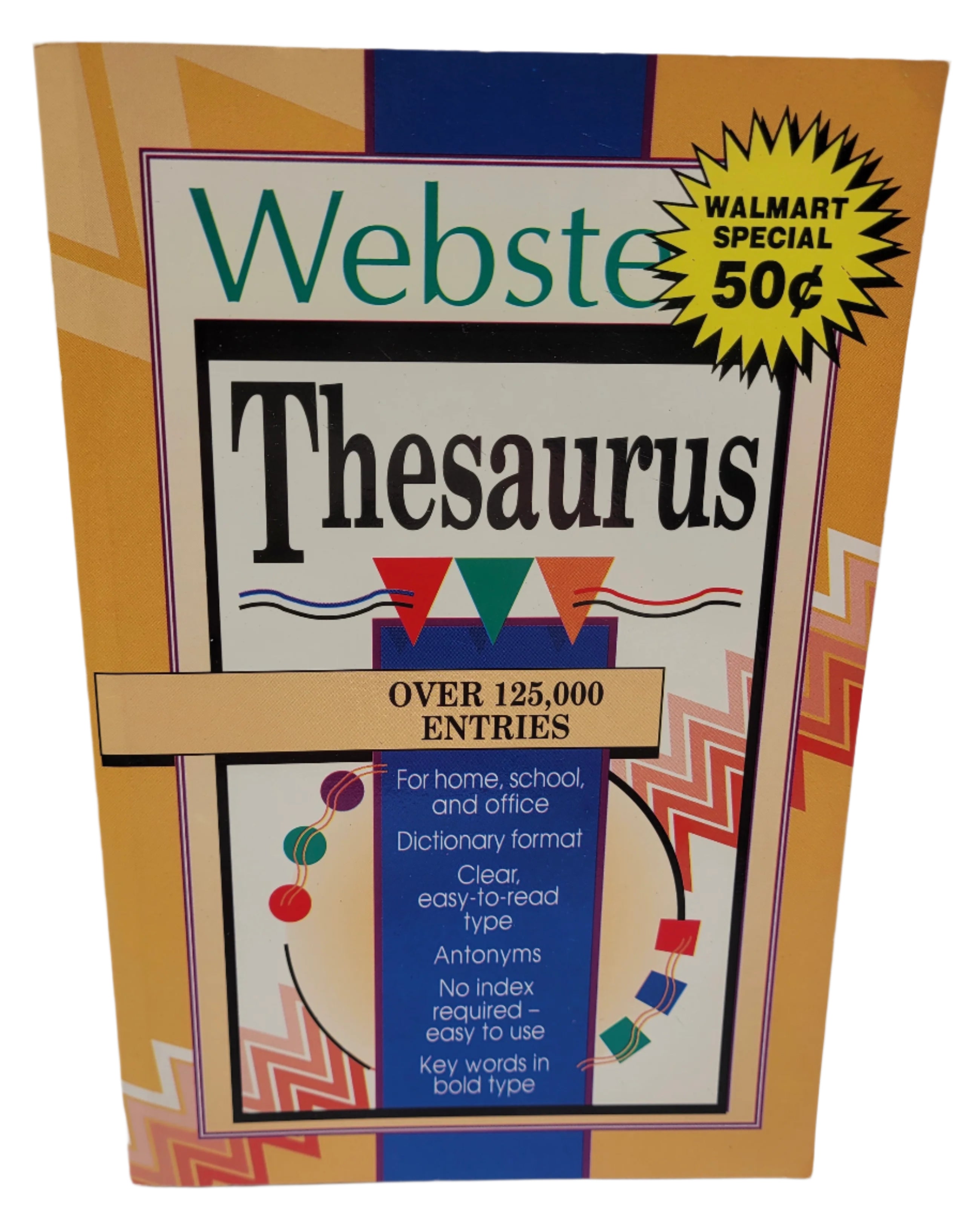 New Webster's Thesaurus (1993) – Landoll Vintage Paperback Reference Book