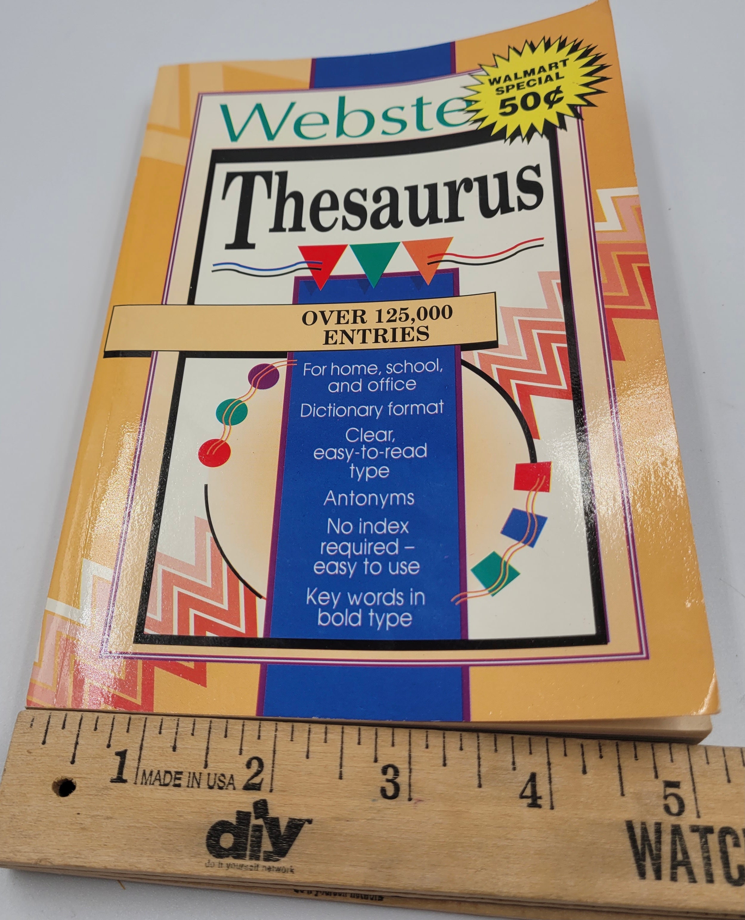 New Webster's Thesaurus (1993) – Landoll Vintage Paperback Reference Book