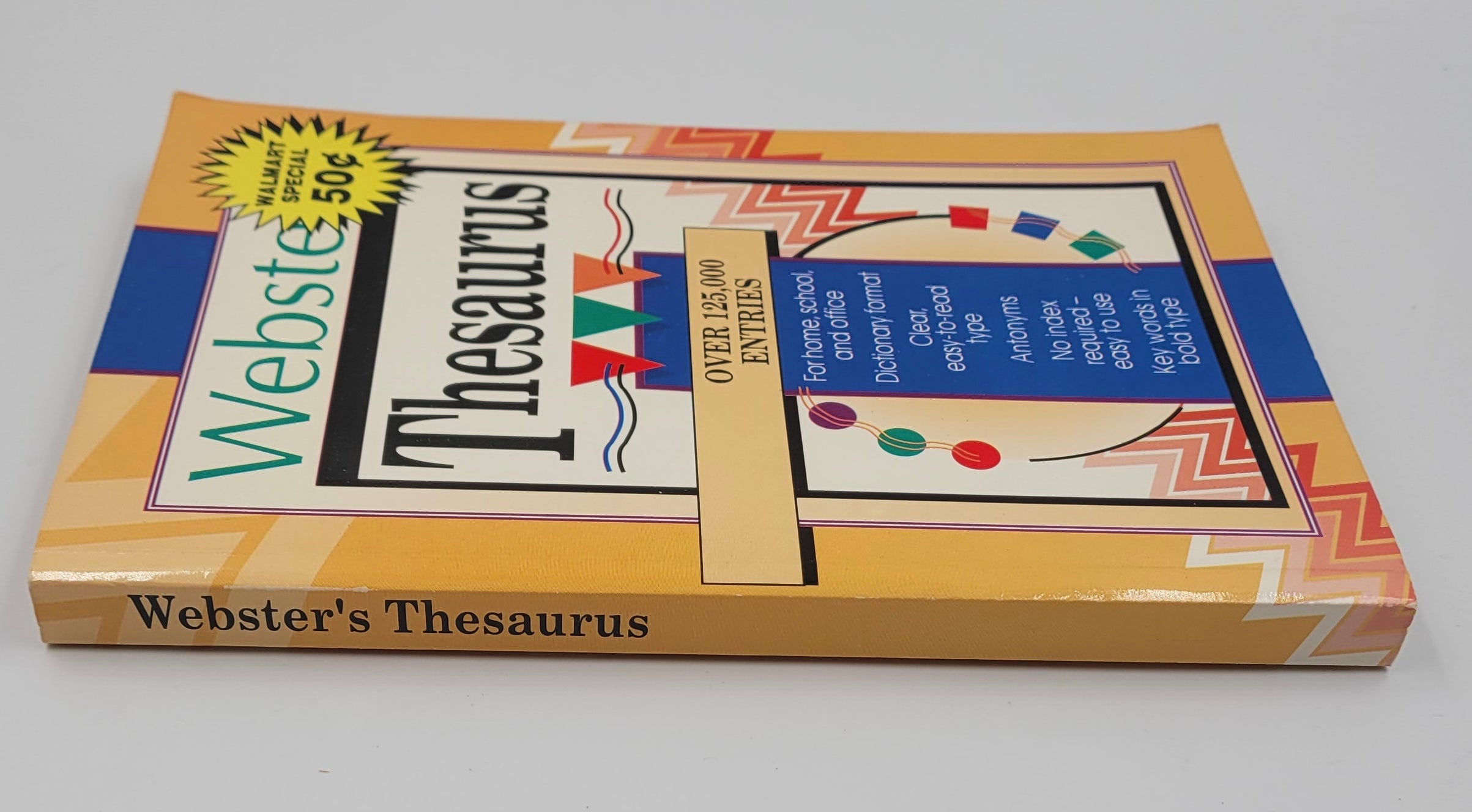 New Webster's Thesaurus (1993) – Landoll Vintage Paperback Reference Book