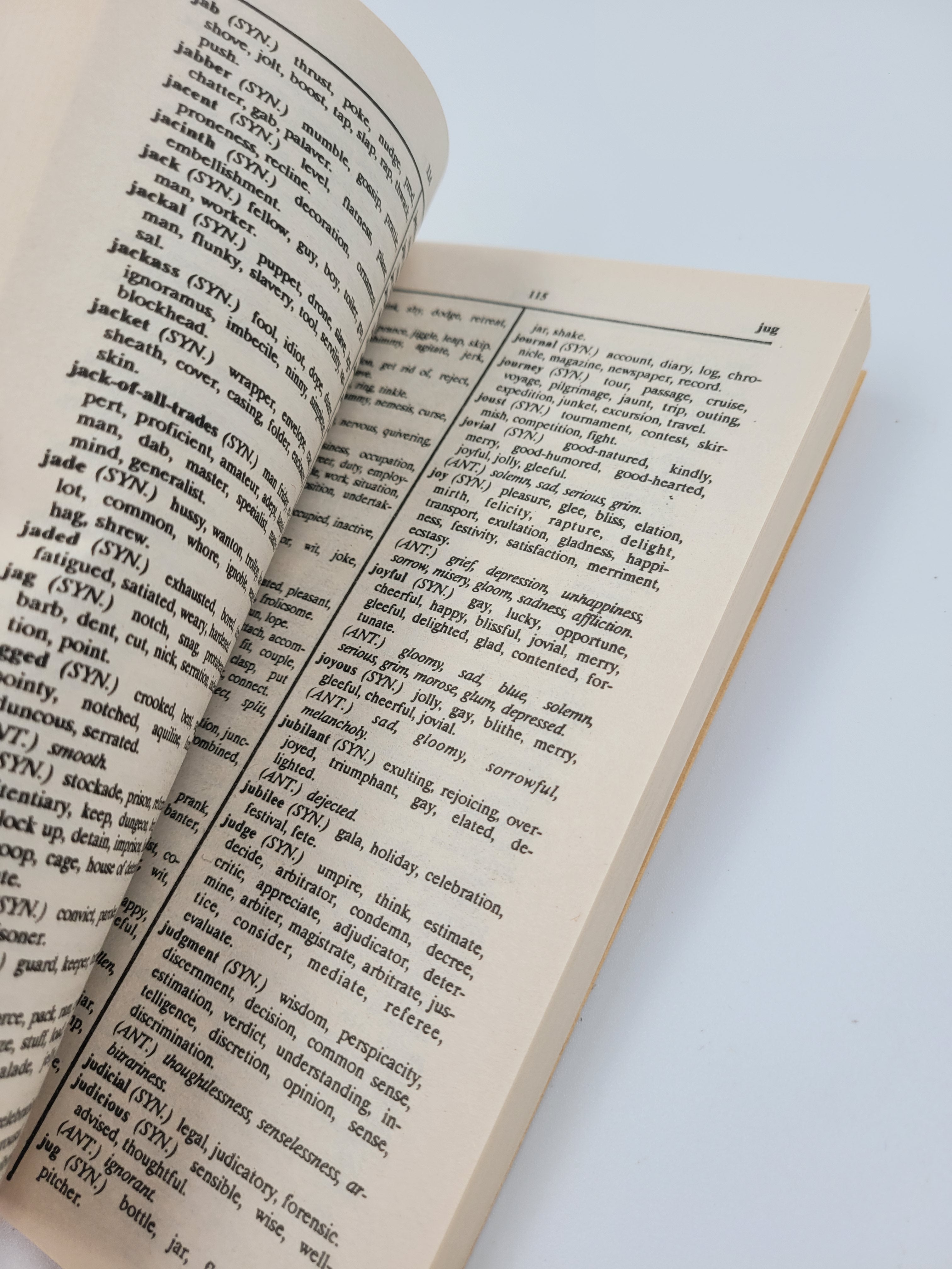 New Webster's Thesaurus (1993) – Landoll Vintage Paperback Reference Book
