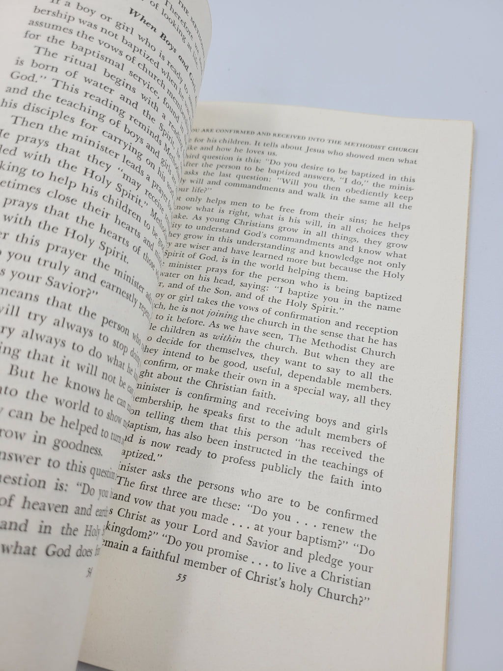 1964 Membership Manual of the Methodist Church for Boys and Girls