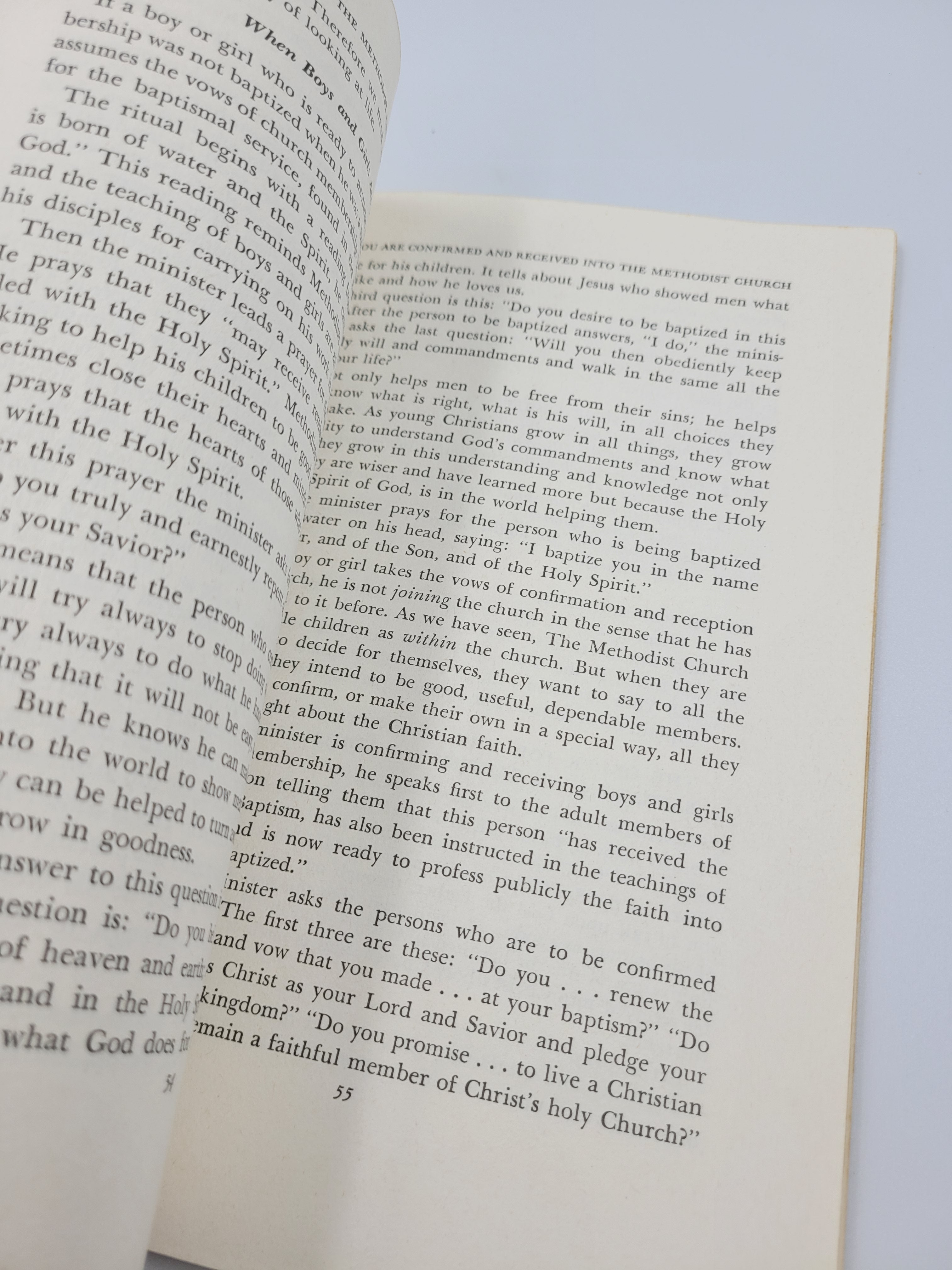 1964 Membership Manual of the Methodist Church for Boys and Girls