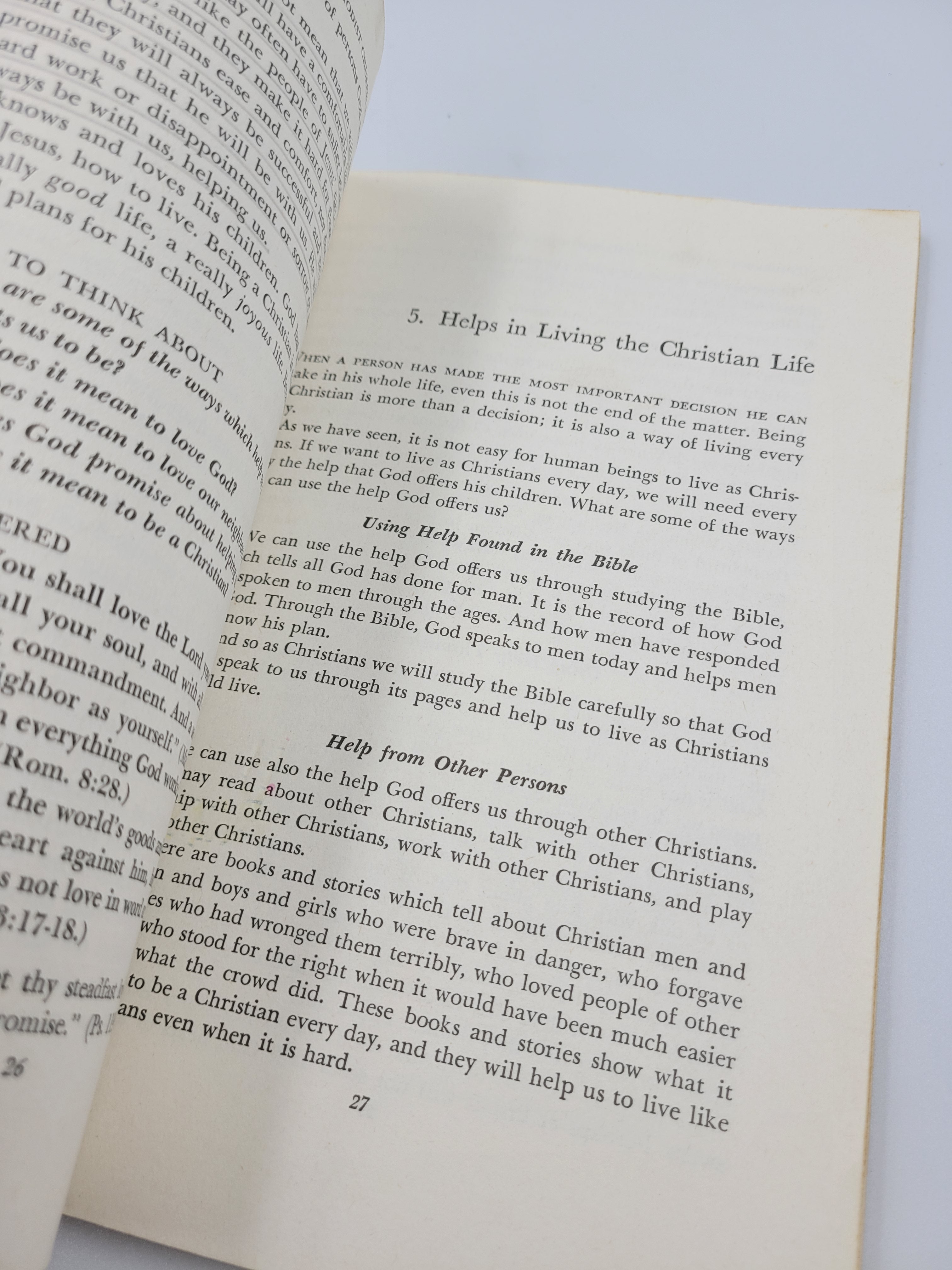 1964 Membership Manual of the Methodist Church for Boys and Girls