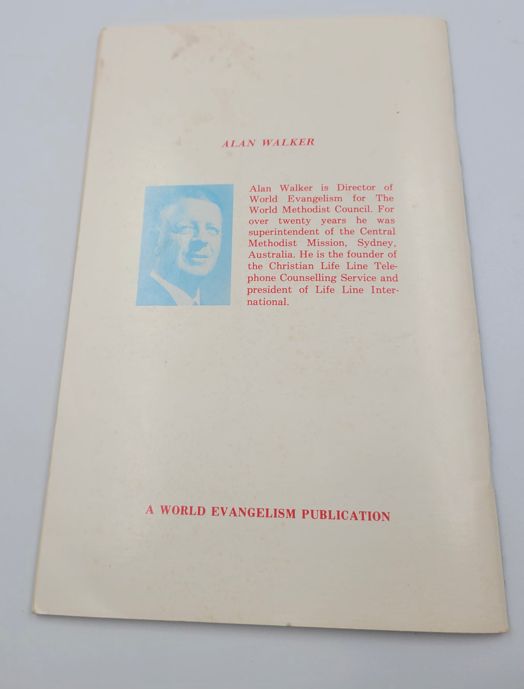 Life Begins at Christ – 1979 Methodist Bible Study Booklet by Alan Walker