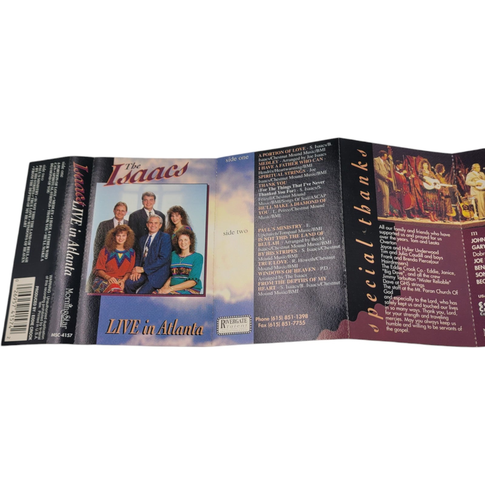 The Isaacs – LIVE in Atlanta Cassette Tape | Vintage Gospel