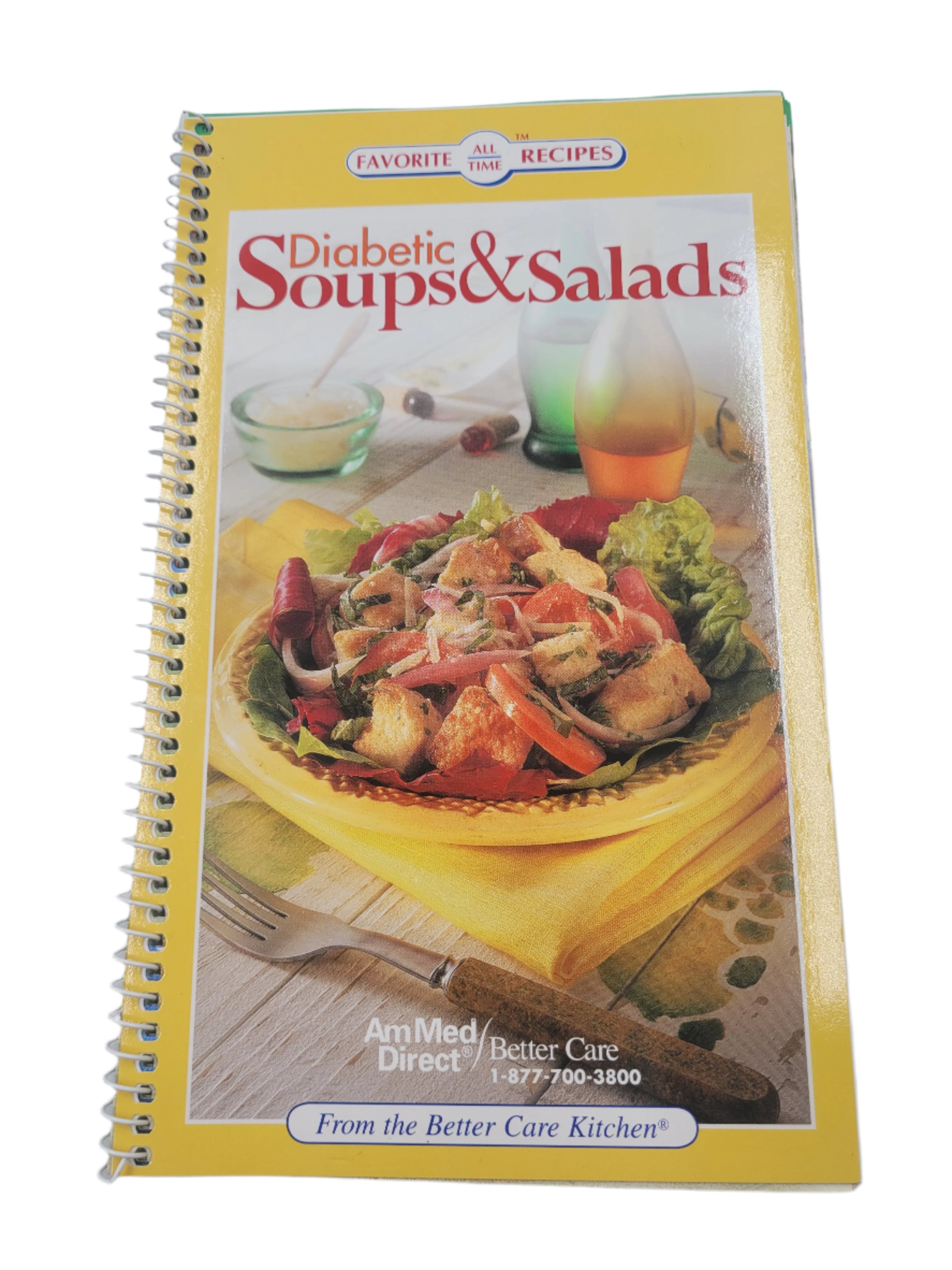 Diabetic Soups & Salads Cookbook – Spiral Bound Vintage Edition