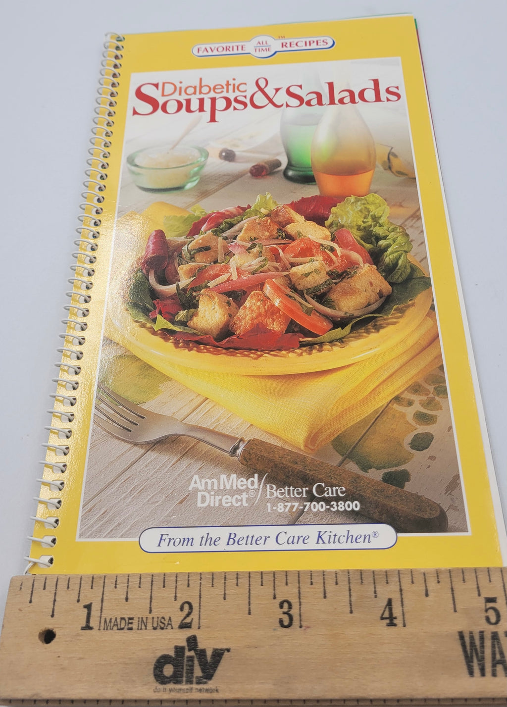 Diabetic Soups & Salads Cookbook – Spiral Bound Vintage Edition