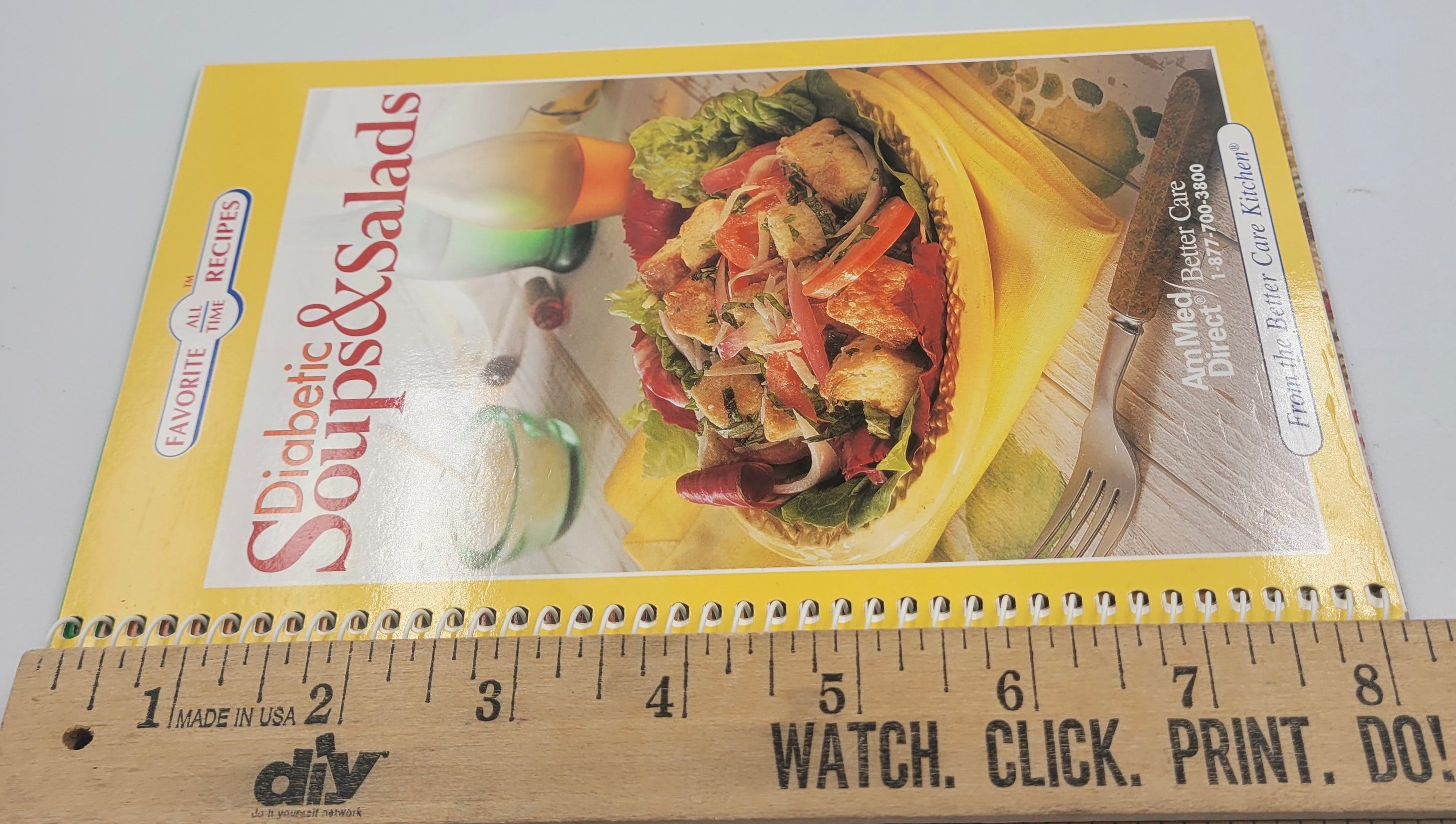 Diabetic Soups & Salads Cookbook – Spiral Bound Vintage Edition