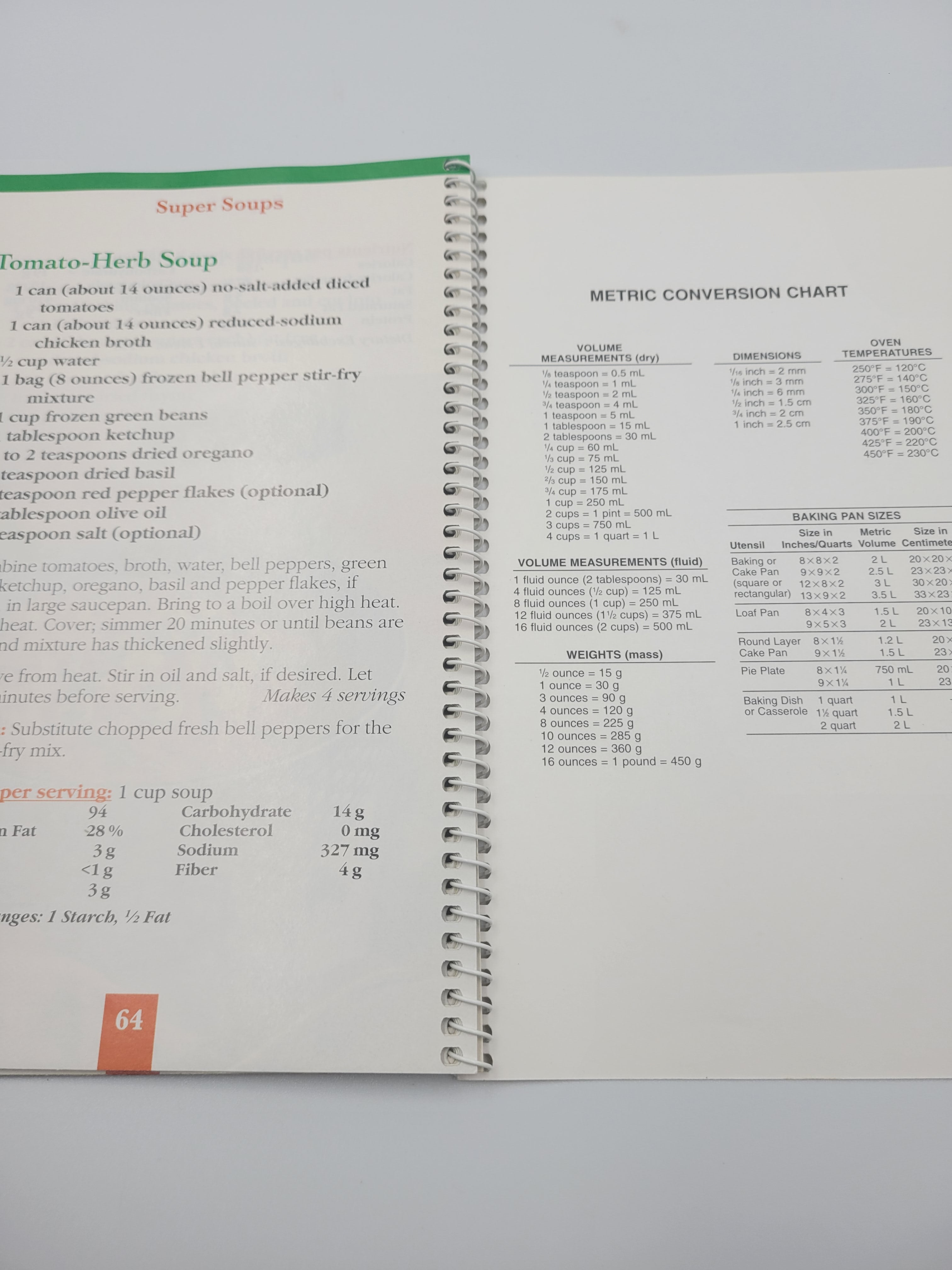Diabetic Soups & Salads Cookbook – Spiral Bound Vintage Edition