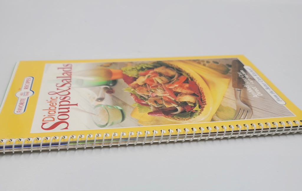 Diabetic Soups & Salads Cookbook – Spiral Bound Vintage Edition