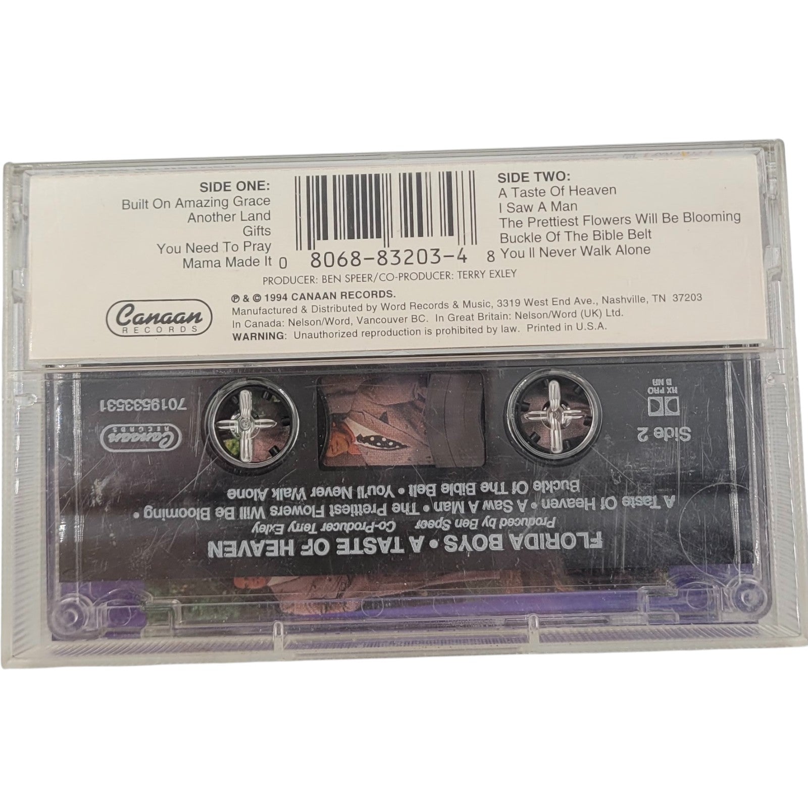 Florida Boys – A Taste of Heaven Gospel Cassette | Canaan Records