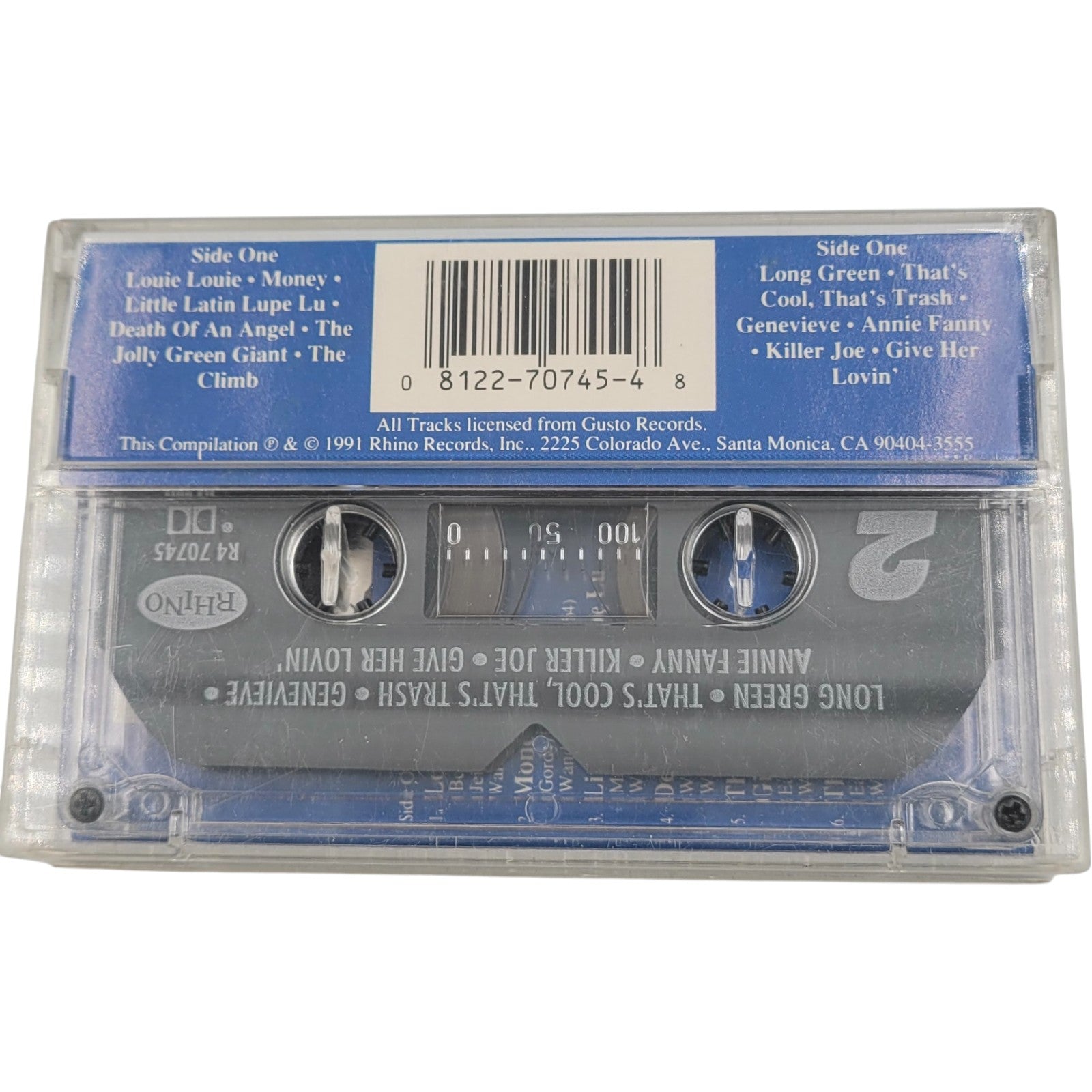 The Best of The Kingsmen Cassette Tape – 1991 Rhino Records – Louie Louie