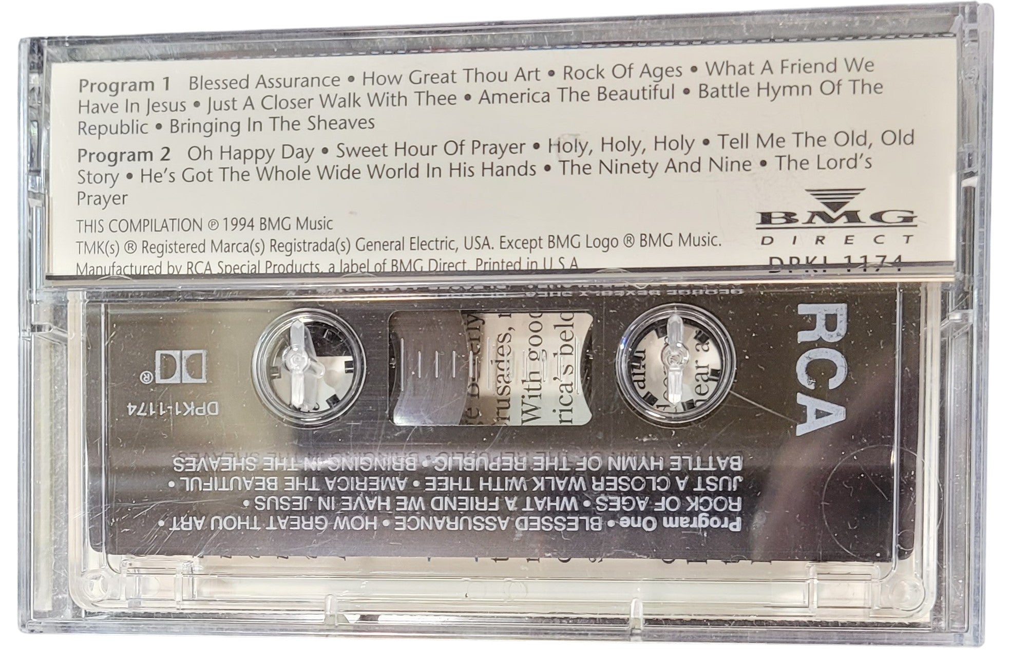 Vintage Gospel Cassette – George Beverly Shea Blessed Assurance RCA, Tested Hymns Tape
