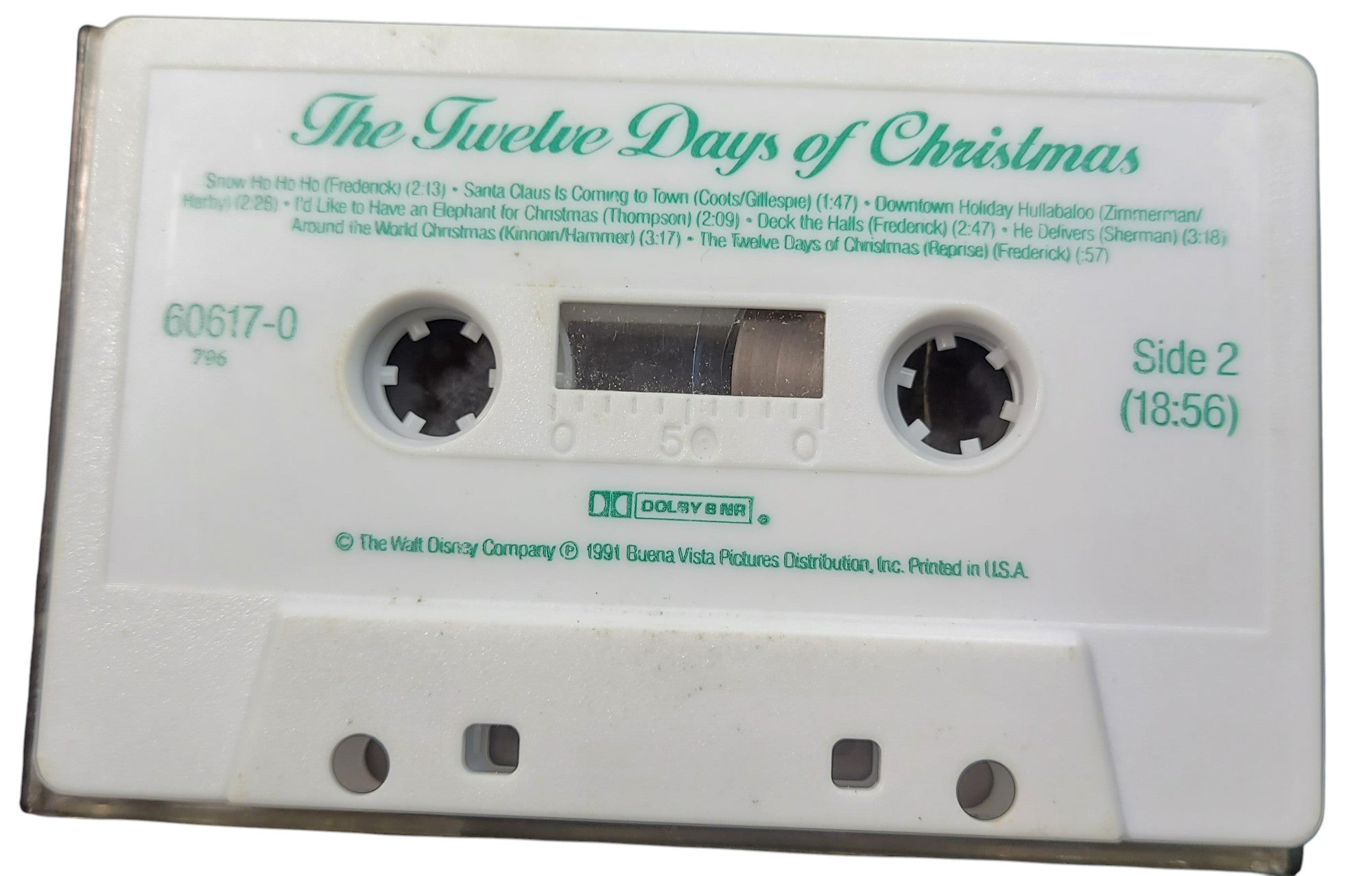 Disney Cassette – The Twelve Days of Christmas (1991, Tested, No Case)