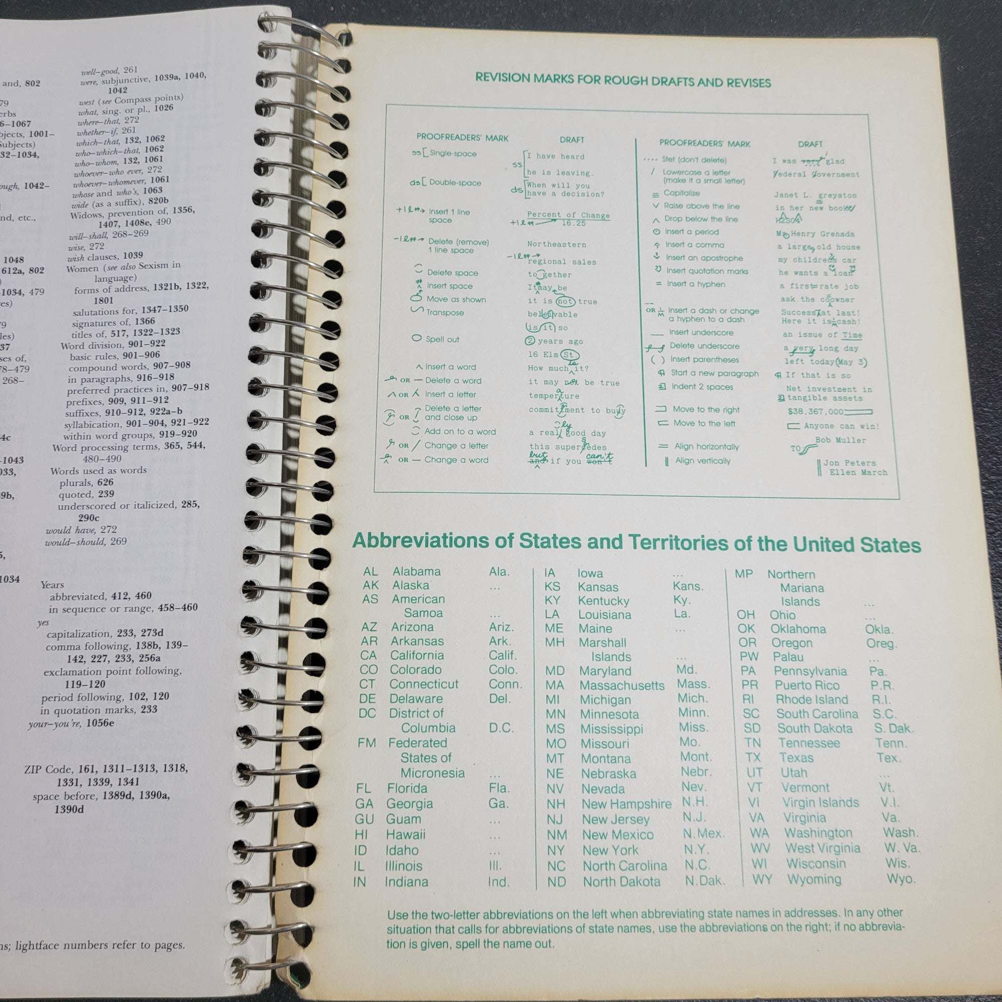 The Gregg Reference Manual – Seventh Edition by William A. Sabin (1985, Spiral-bound)