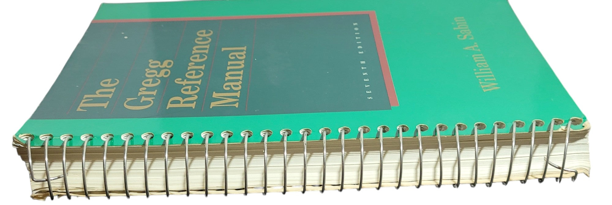 The Gregg Reference Manual – Seventh Edition by William A. Sabin (1985, Spiral-bound)