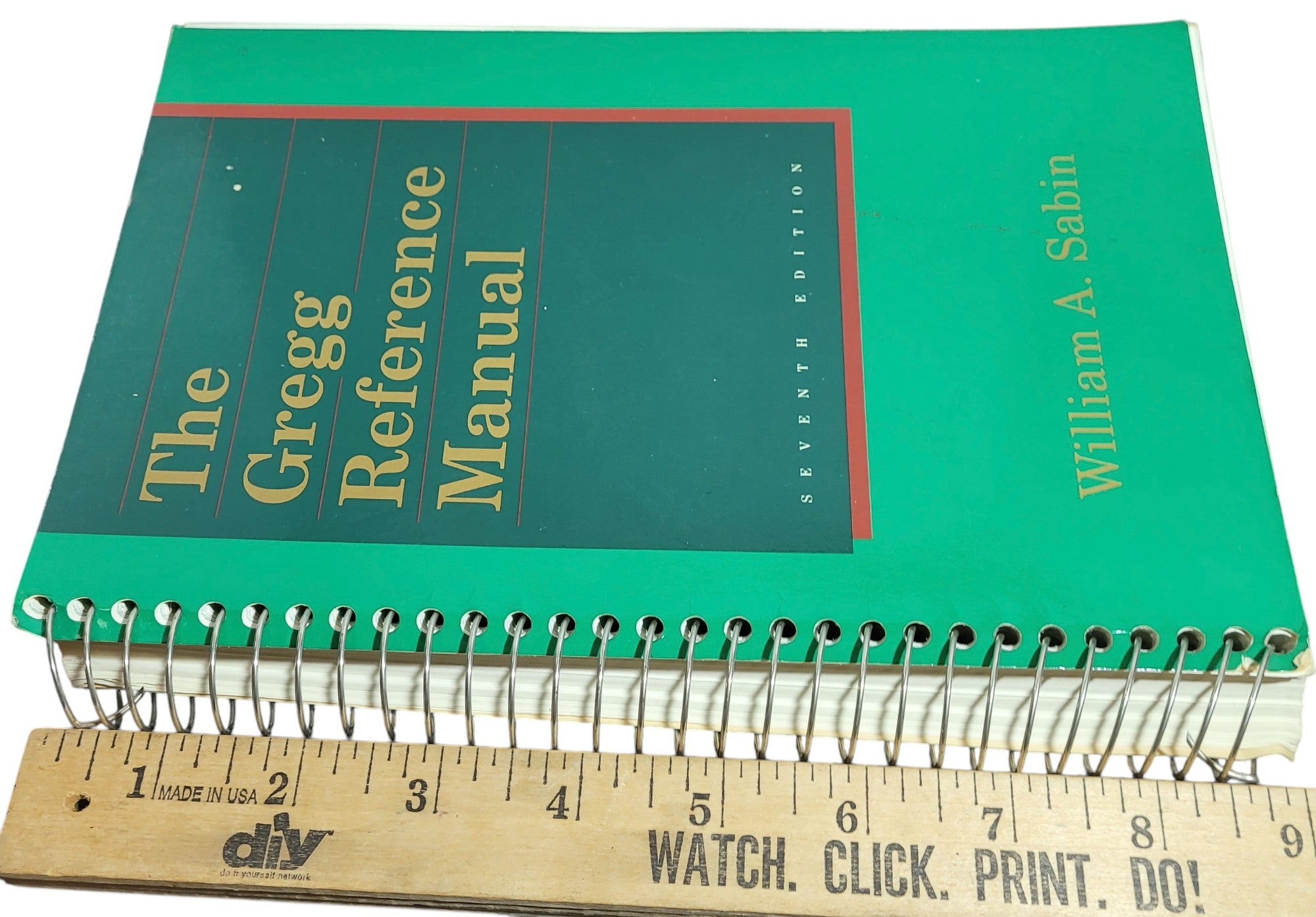 The Gregg Reference Manual – Seventh Edition by William A. Sabin (1985, Spiral-bound)