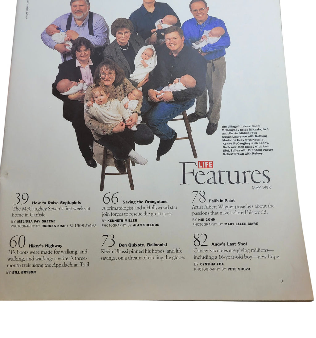 LIFE Magazine – Raising the Septuplets Exclusive Cover – McCaughey Siblings – Vintage Issue