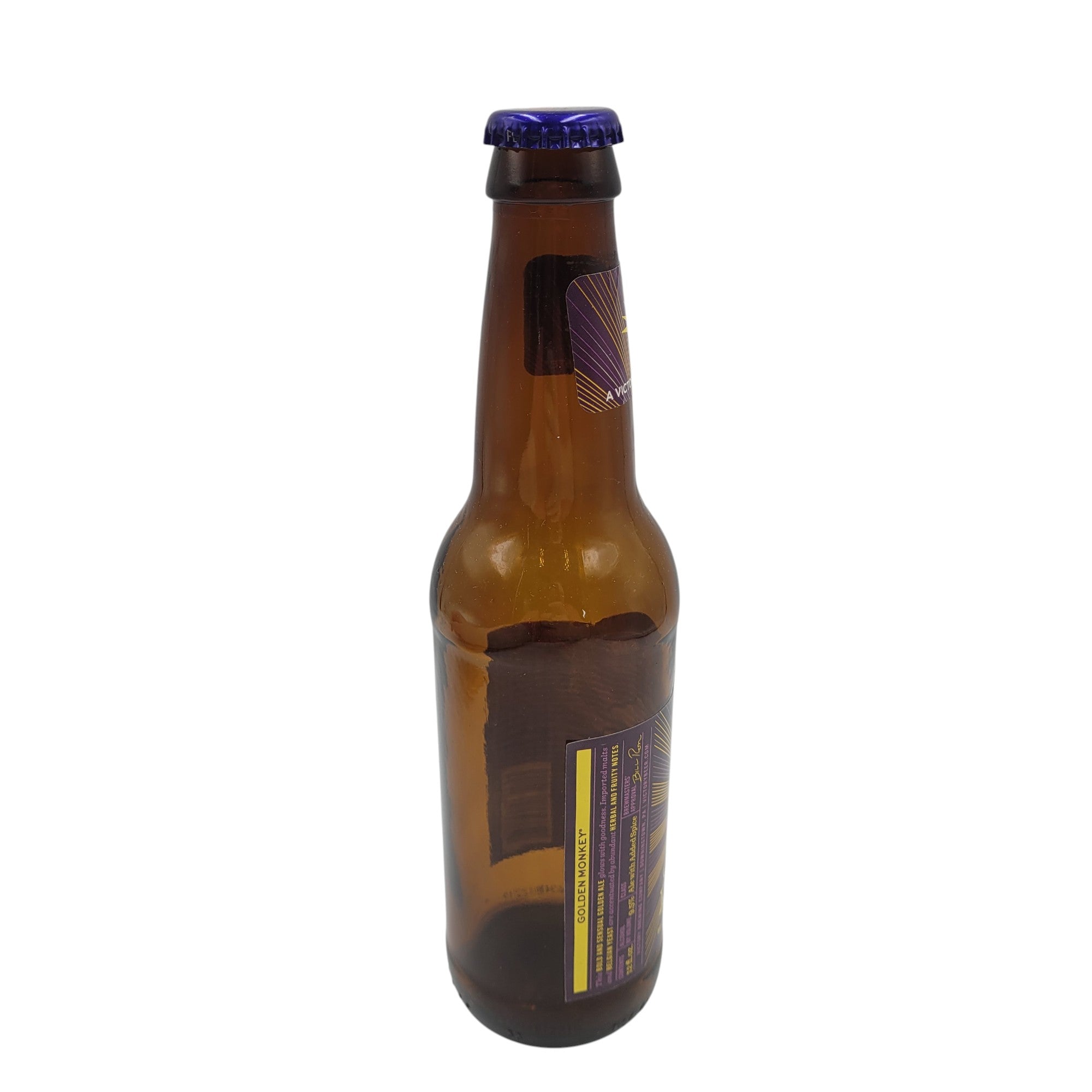 Victory Golden Monkey Beer Bottle – Vintage Brewery Collectible with Psychedelic Label Art