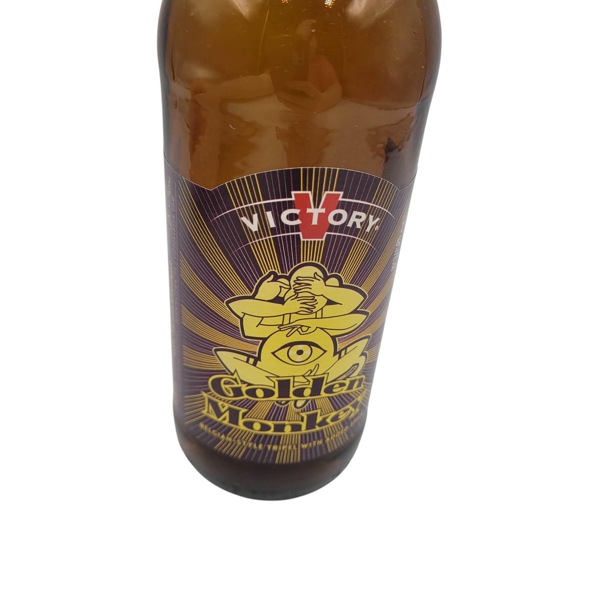 Victory Golden Monkey Beer Bottle – Vintage Brewery Collectible with Psychedelic Label Art