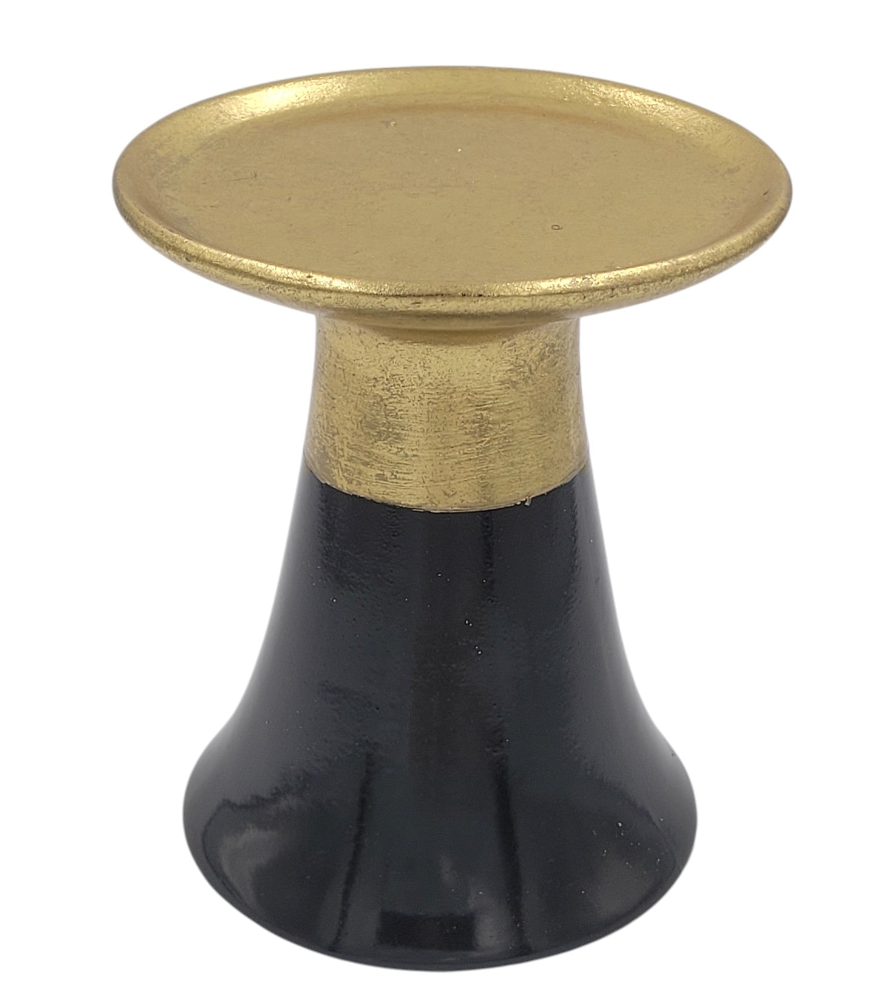 Vintage Style Gold and Black Display Pedestal Stand – Elegant Home Decor Riser