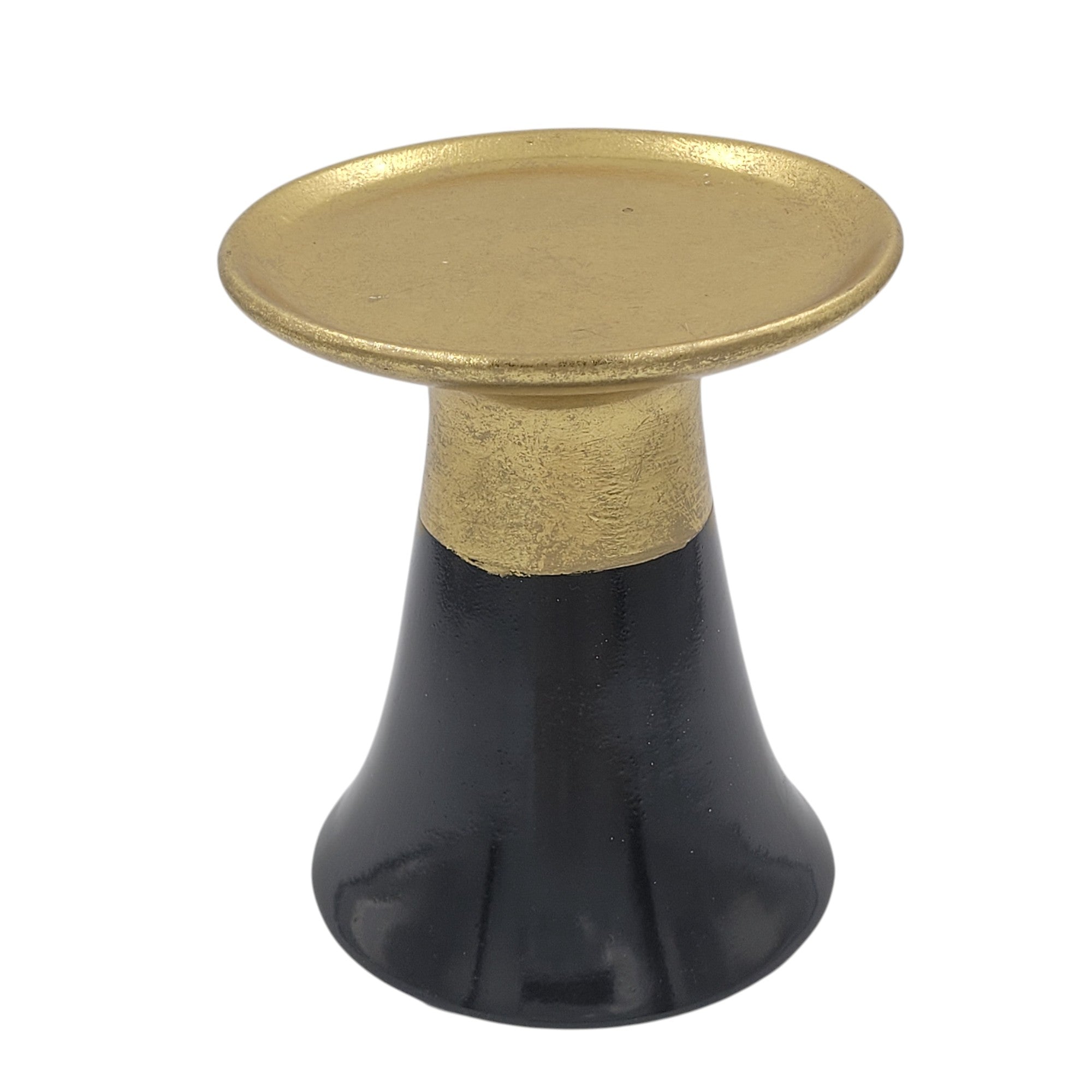 Vintage Style Gold and Black Display Pedestal Stand – Elegant Home Decor Riser