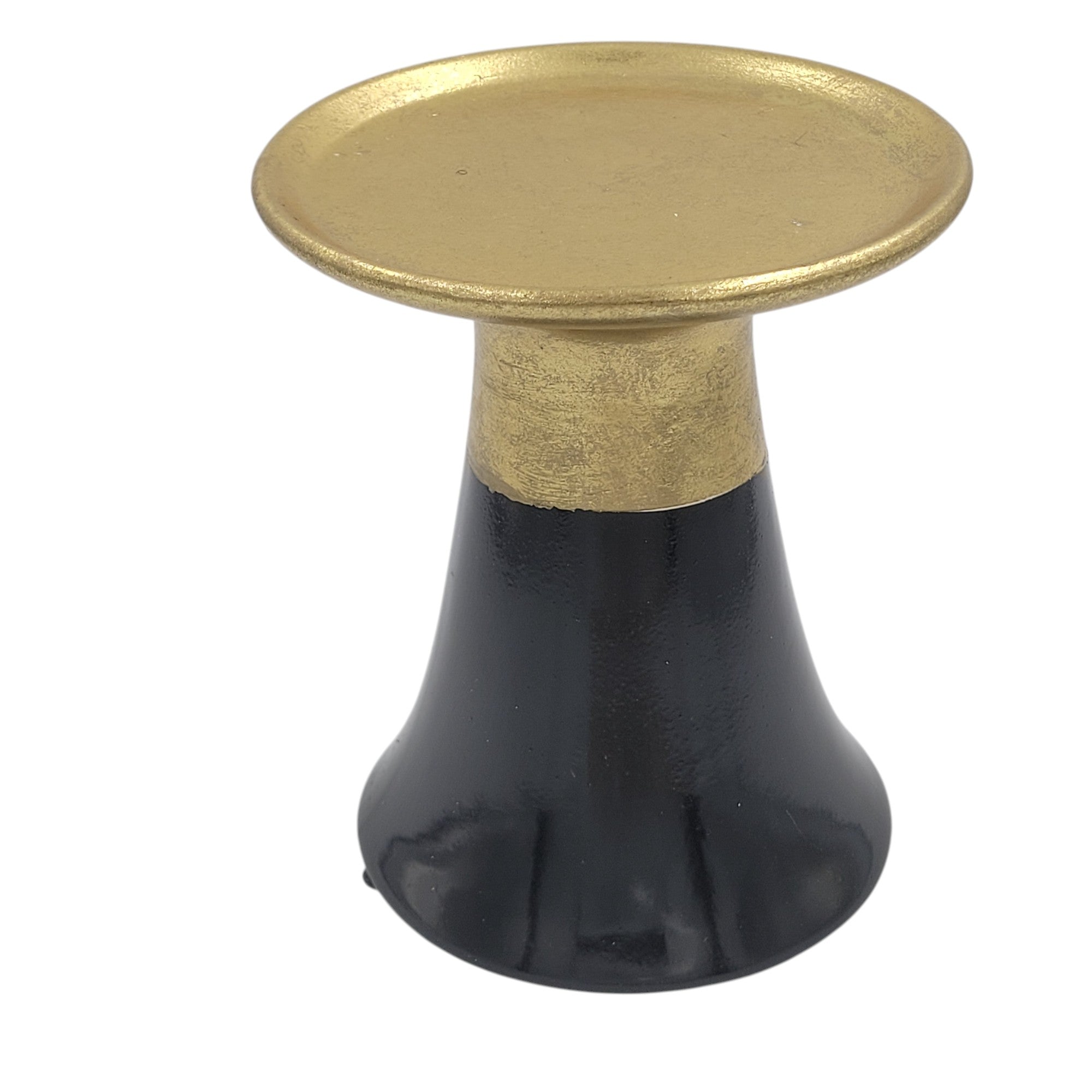 Vintage Style Gold and Black Display Pedestal Stand – Elegant Home Decor Riser