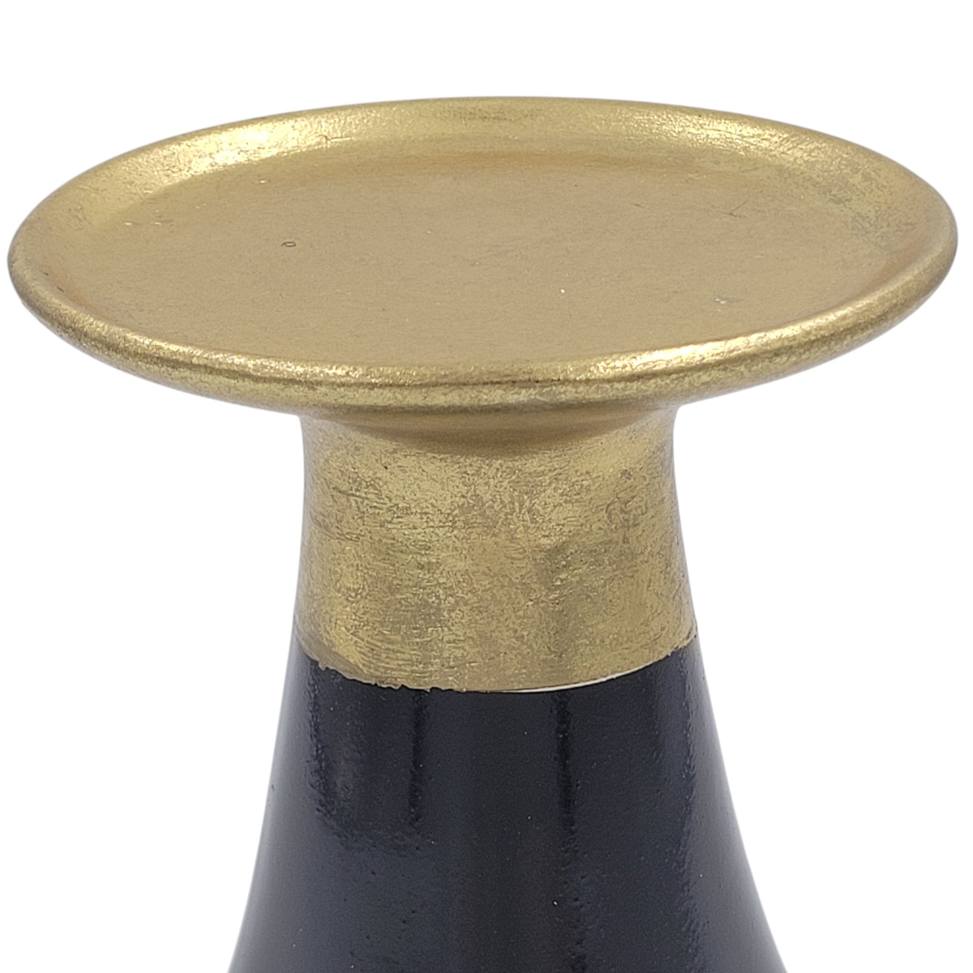 Vintage Style Gold and Black Display Pedestal Stand – Elegant Home Decor Riser