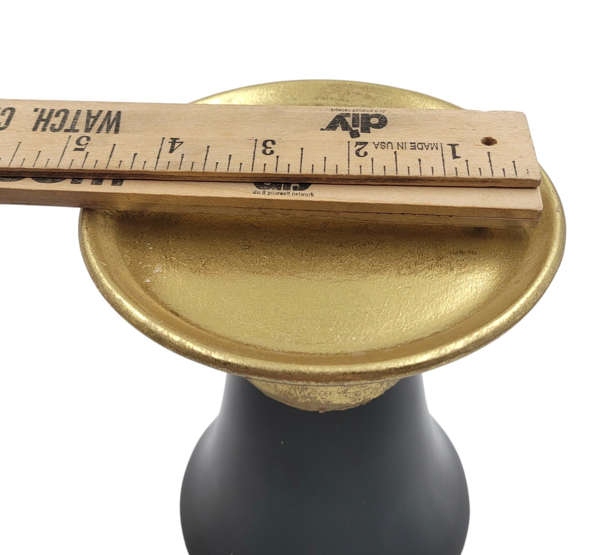 Vintage Style Gold and Black Display Pedestal Stand – Elegant Home Decor Riser