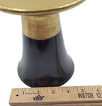 Vintage Style Gold and Black Display Pedestal Stand – Elegant Home Decor Riser