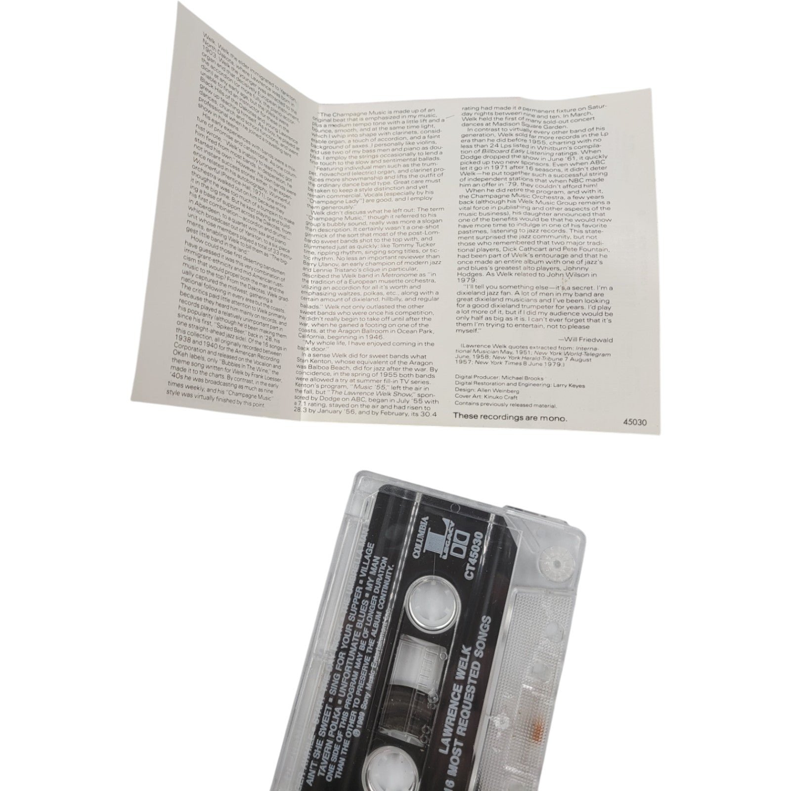 Lawrence Welk – 16 Most Requested Songs (Cassette, Tested & Working)